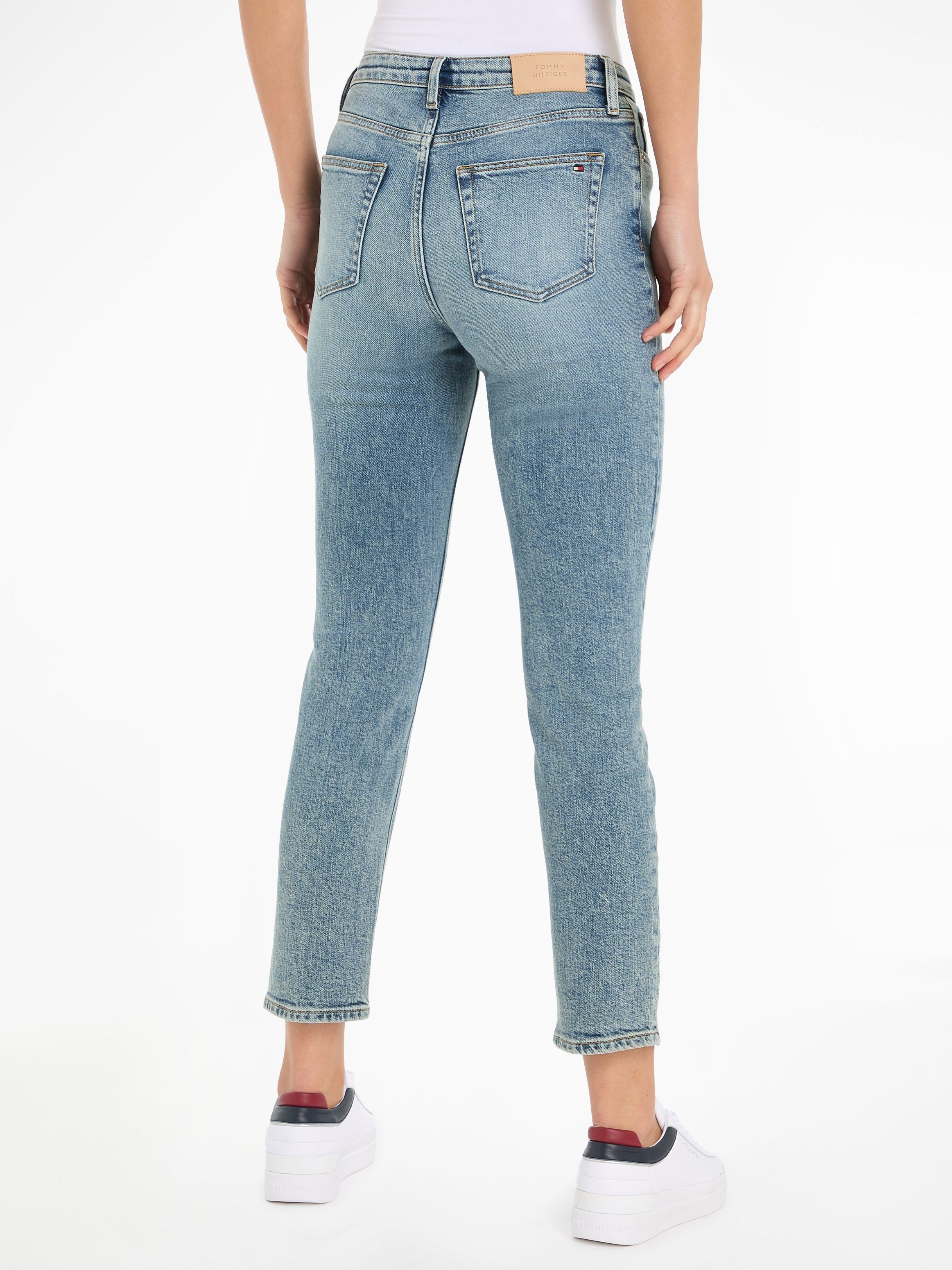 Tommy Hilfiger Slim fit jeans met logo patch