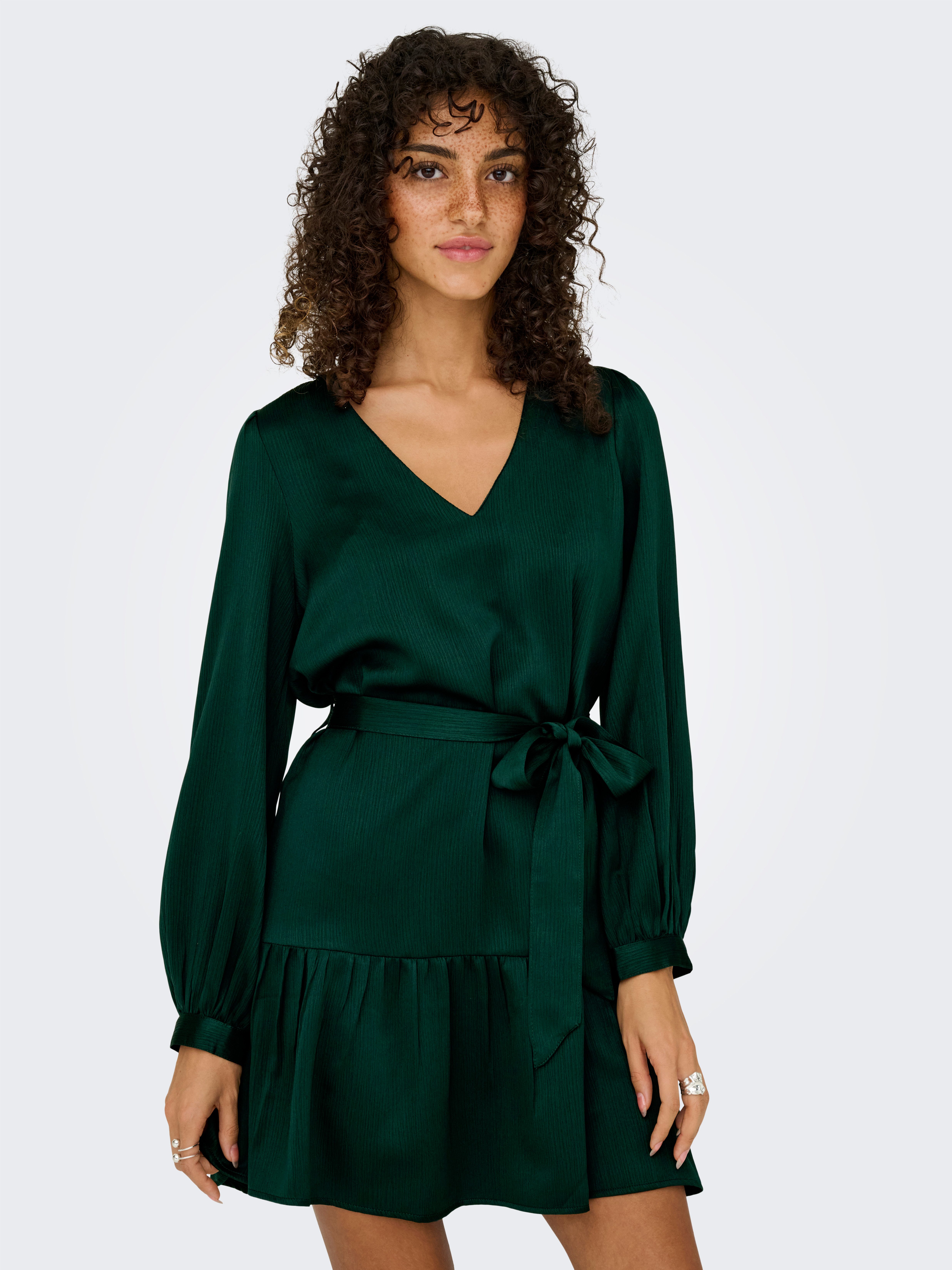 Only Tuniekjurk ONLNEW ALENA LIFE L/S SHORT DRESS WVN
