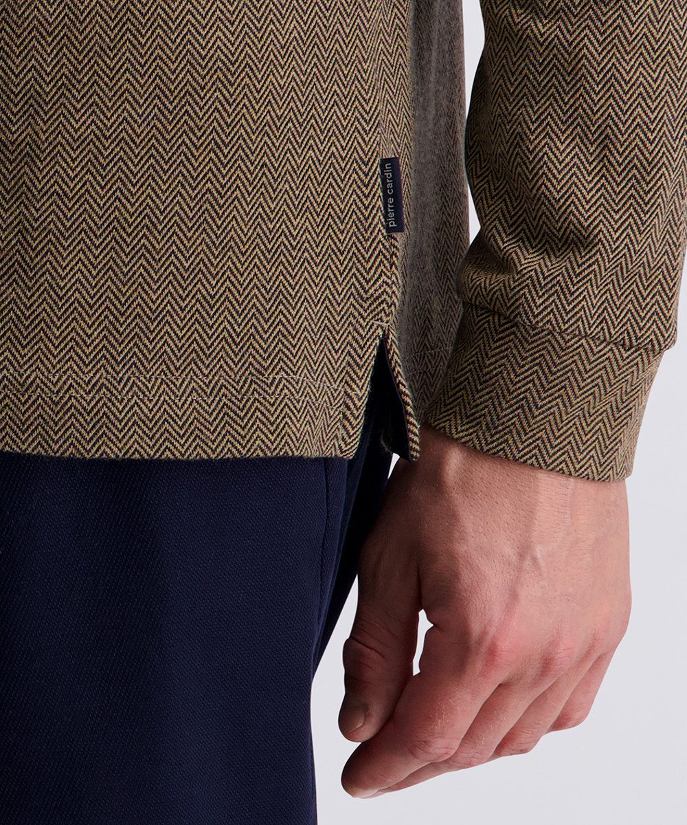 Pierre Cardin Poloshirt met lange mouwen