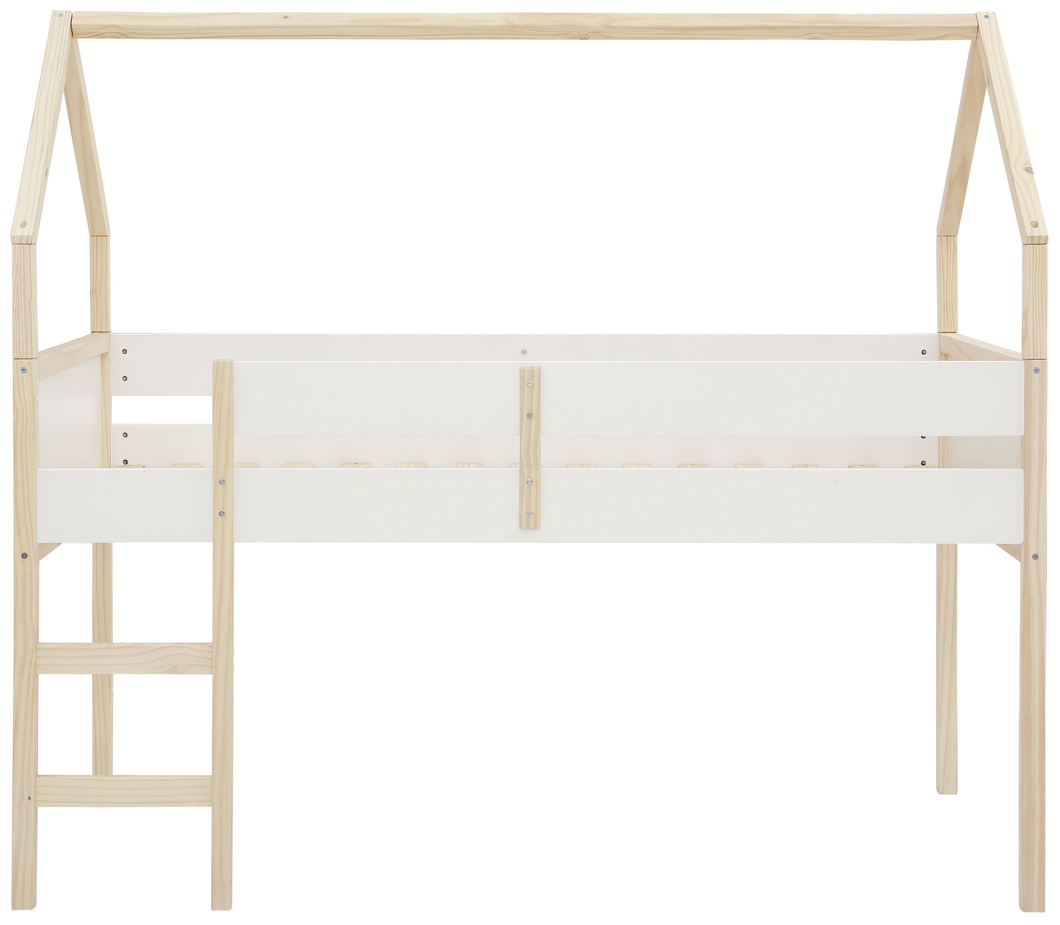 Lüttenhütt Hoogslaper Janne Grenenhout, 1-persoons, inclusief houten ladder, ligoppervlak 90x200 cm