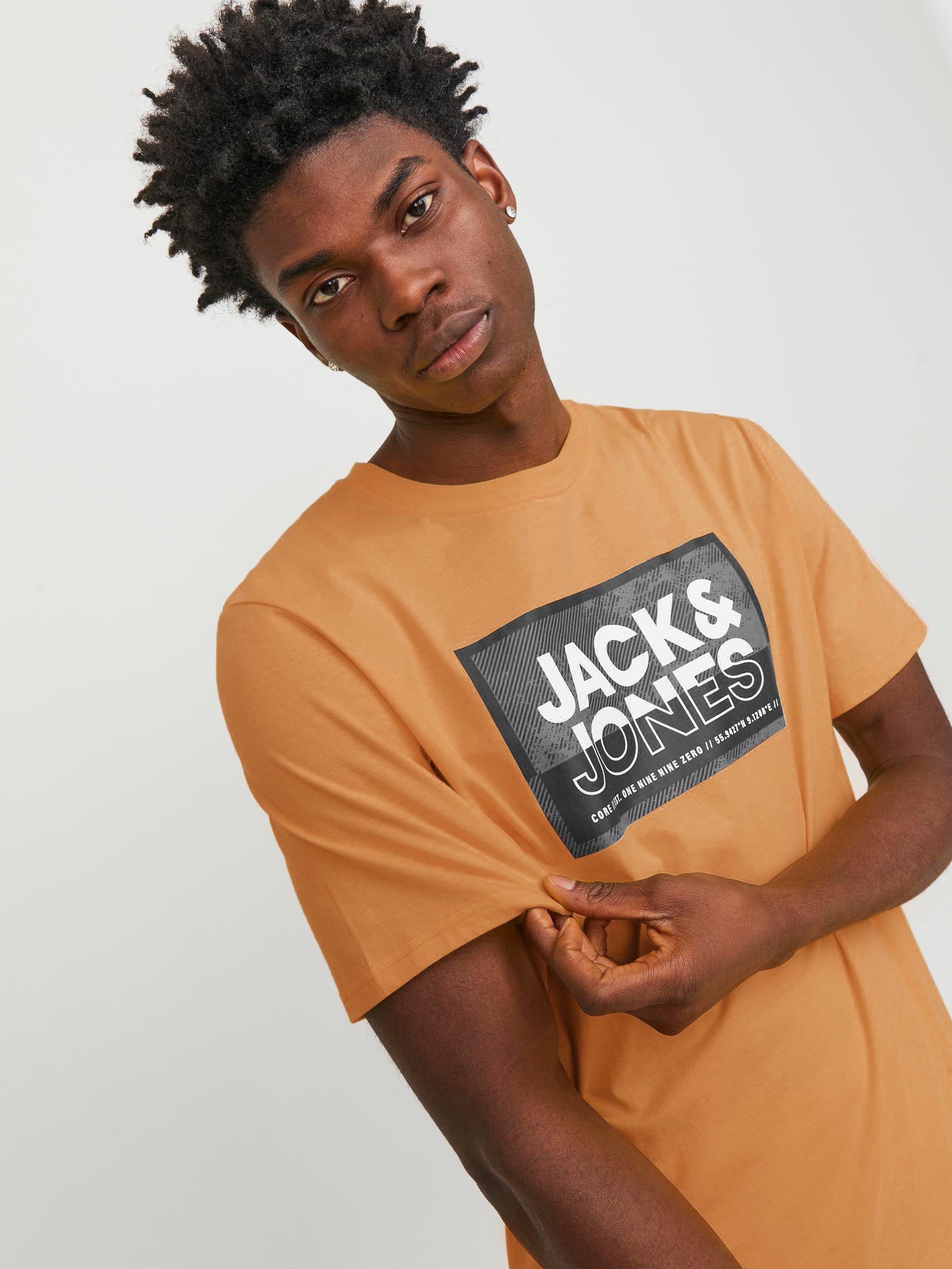 Jack & Jones Shirt met korte mouwen JCOLOGAN TEE SS CREW NECK SS24 LN