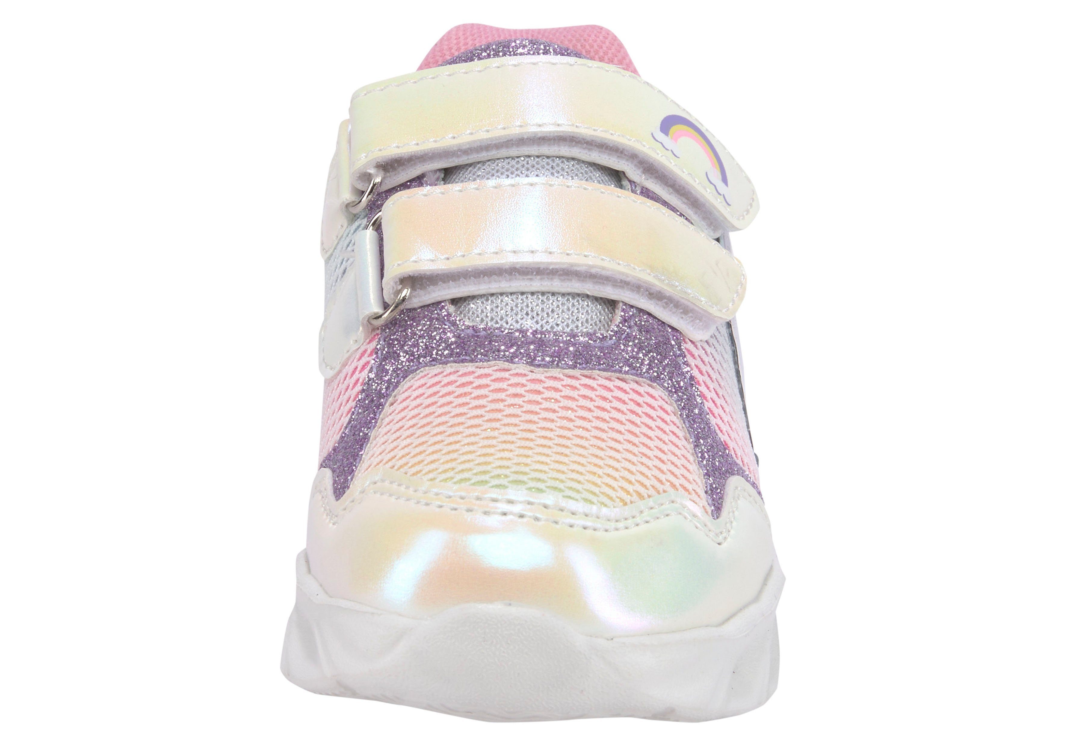 Disney Sneakers Unicorn met coole knipperfunctie en klittenbandsluitingen