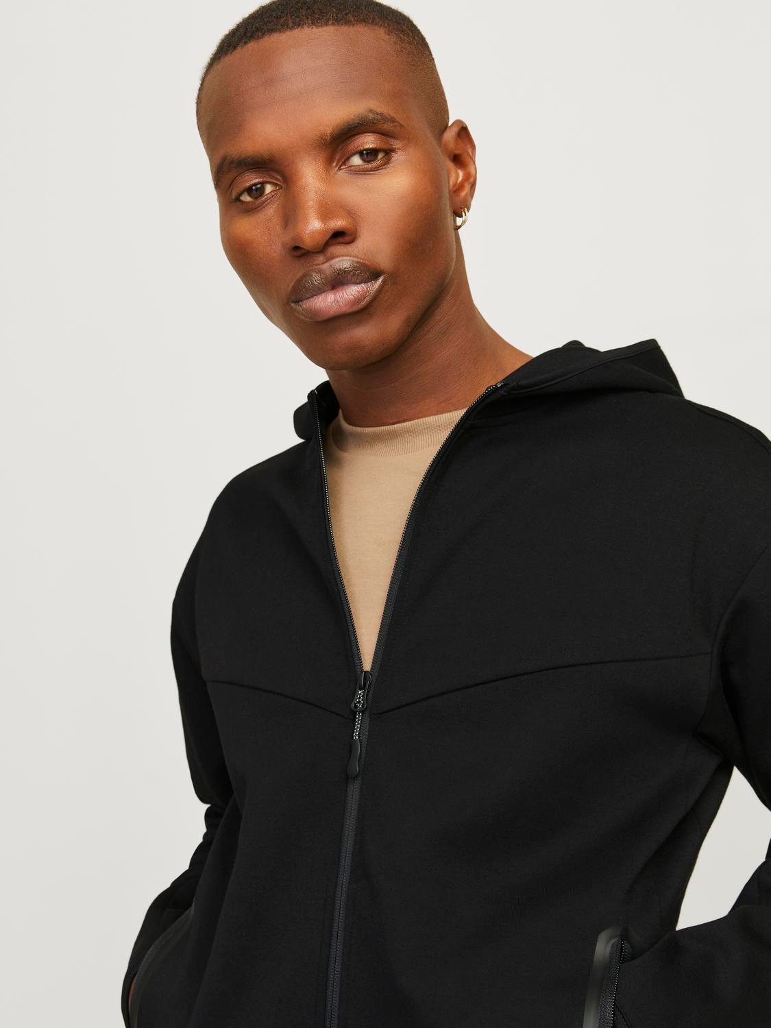 Jack & Jones Sweatvest JCOFUSION SWEAT ZIP HOOD NOOS