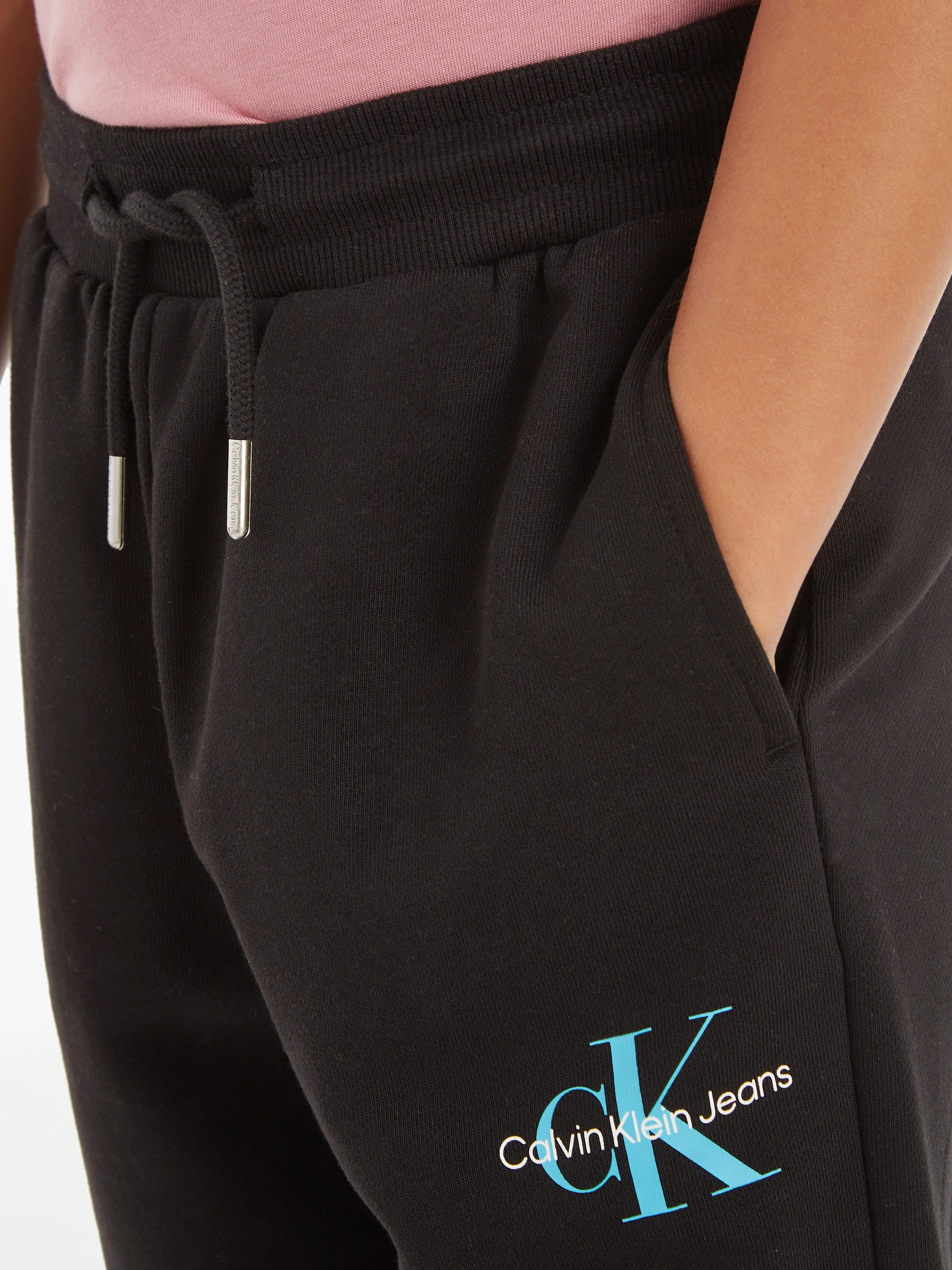 Calvin Klein Sweatbroek MONOGRAM LOGO SWEATPANTS voor kinderen tot 16 jaar