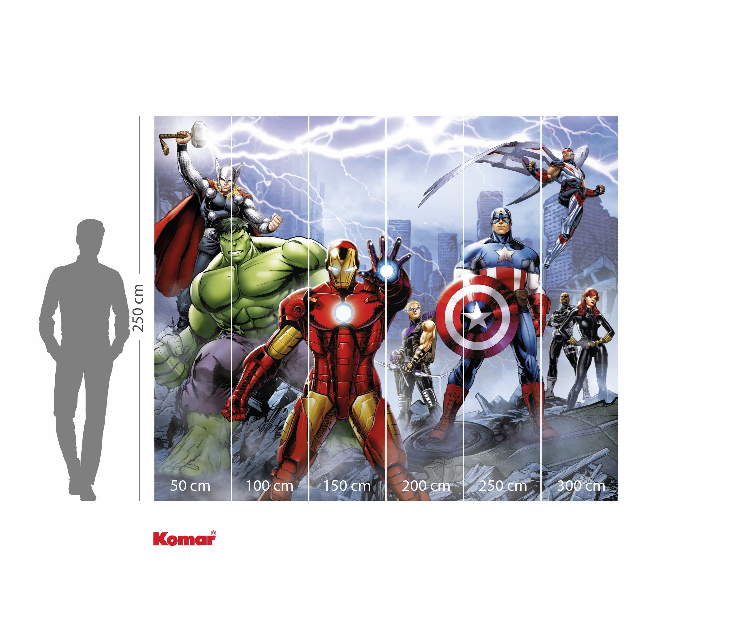 Komar Kinderbehang Marvel Avengers Ultimate Warriors (1 stuk)