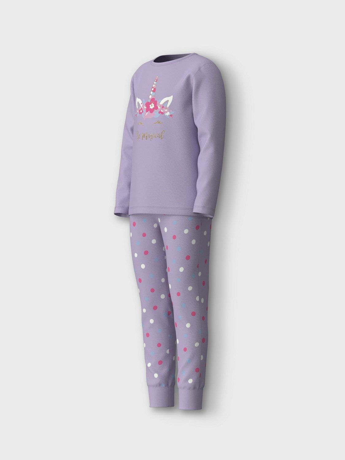 Name It Pyjama NKFNIGHTSET PASTEL LILAC MAGICAL NOOS