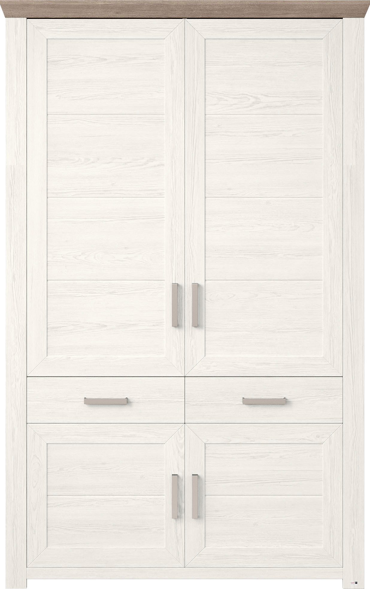 set one by Musterring Kastelement York met veel opbergruimte, verkrijgbaar in 3 kleuren, breedte 129 cm
