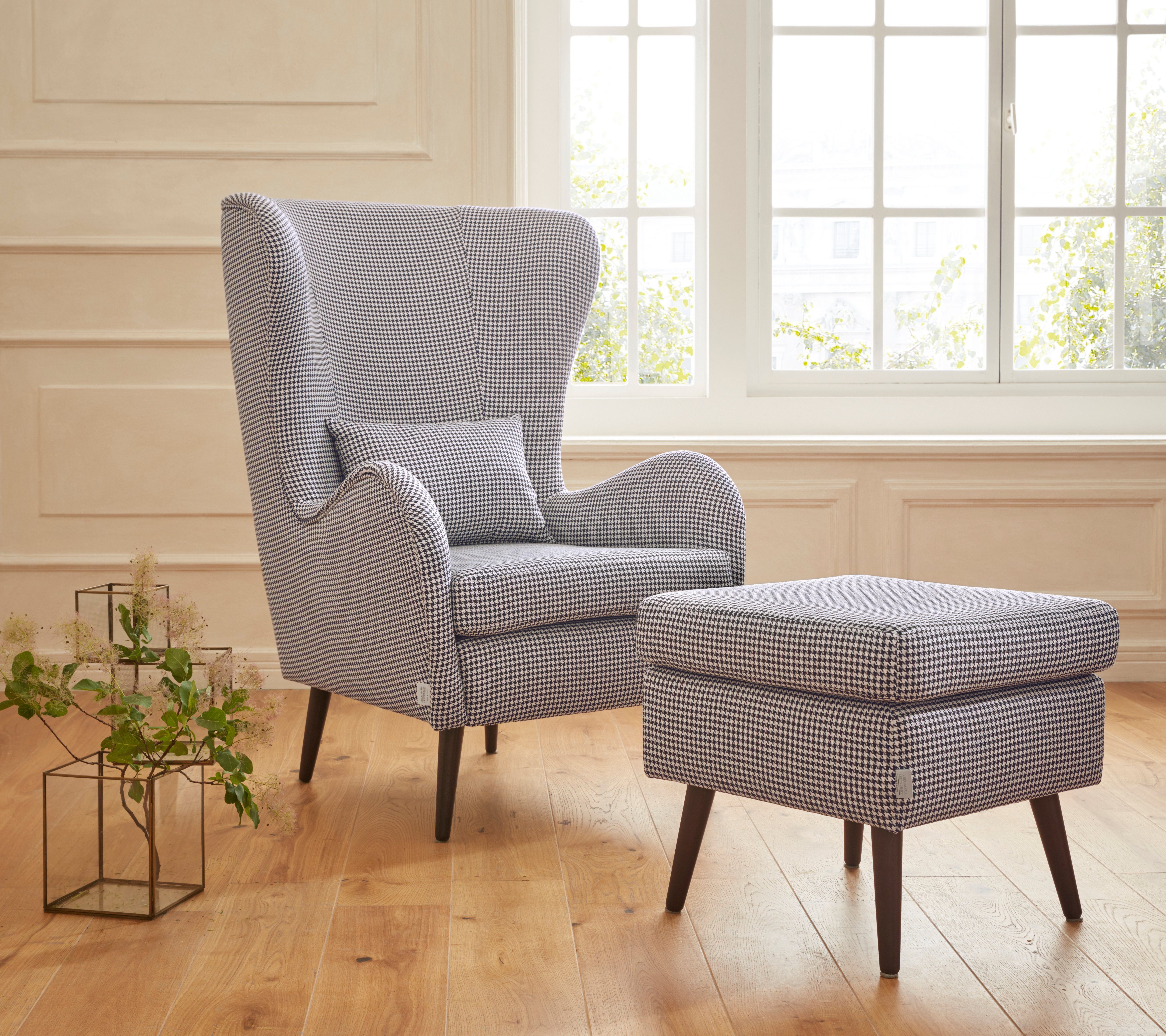Guido Maria Kretschmer Home&Living Fauteuil Salla ook in imitatiebont en fijn corduroy, veel bekledingsopties, oorfauteuil (set) fauteuils zwart