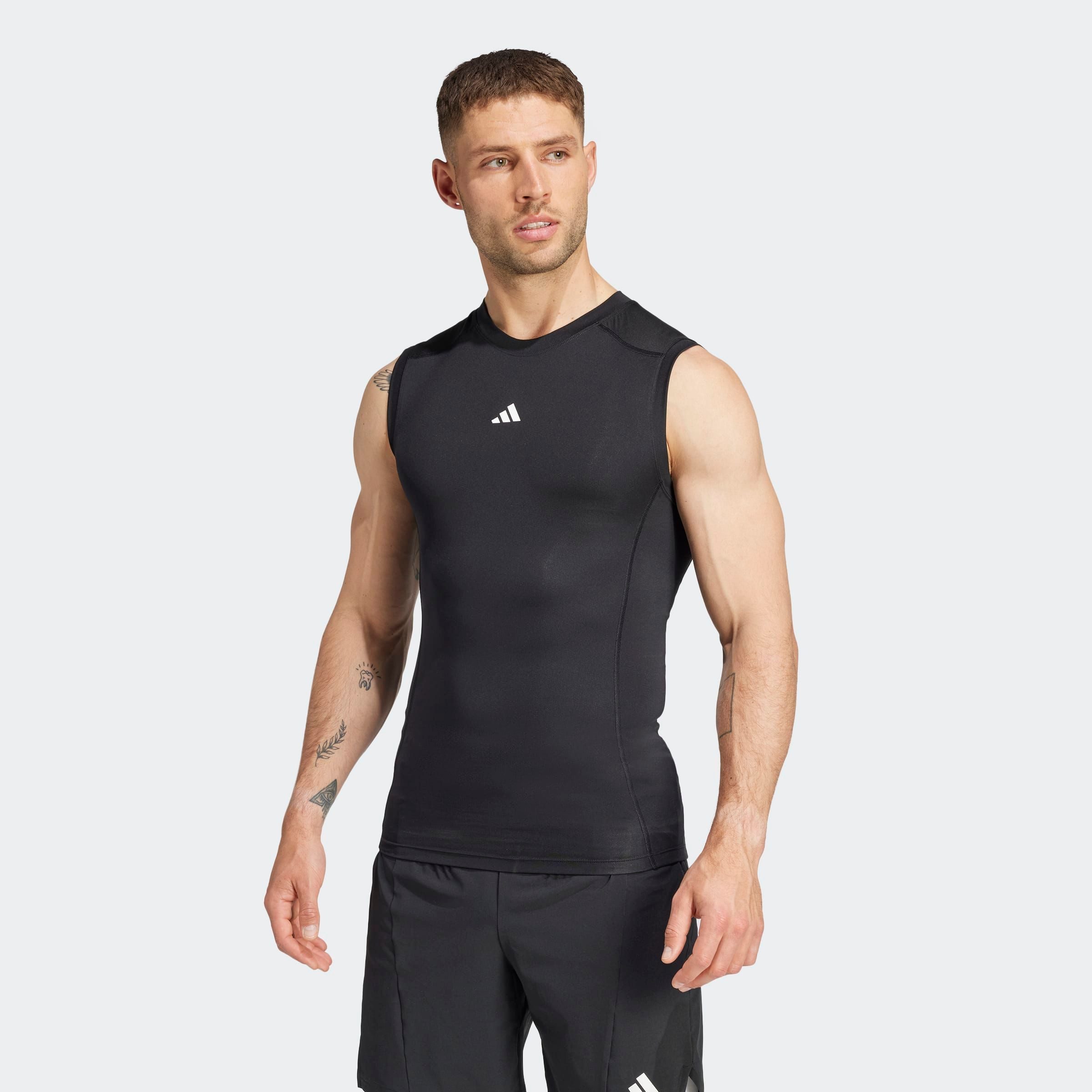 adidas Performance Tanktop TF C SL TEE heren tanktops maat XXXL zwart