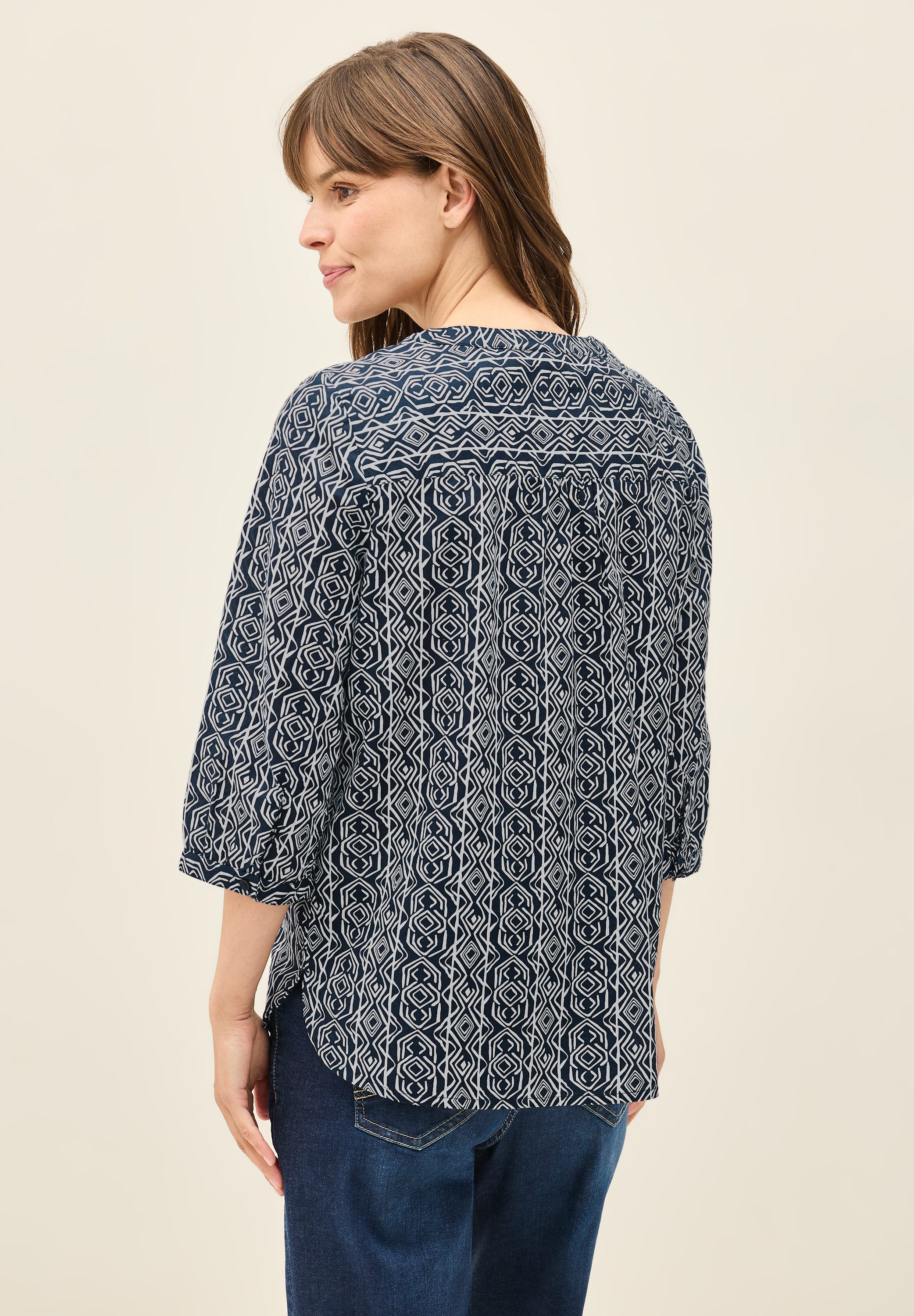 Cecil Gedessineerde blouse met grafisch patroon