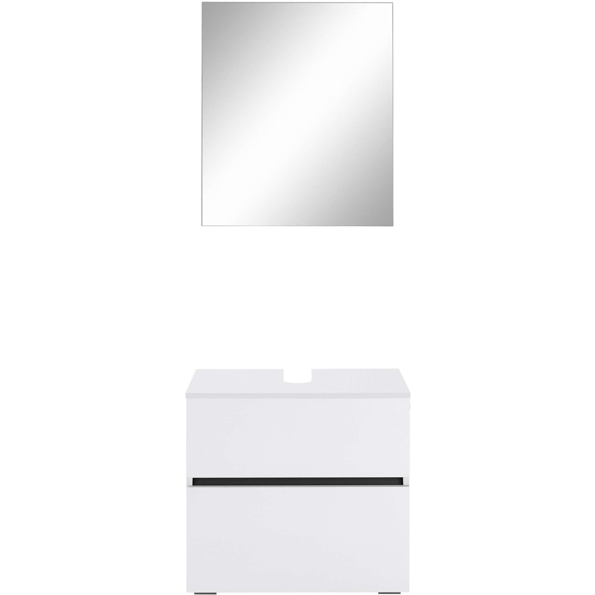 Home affaire Badmeubelset Wisla Spiegelschrank, WBU met sifonaansluiting en push-to-open, breedte 60 cm (set, 2 stuks)