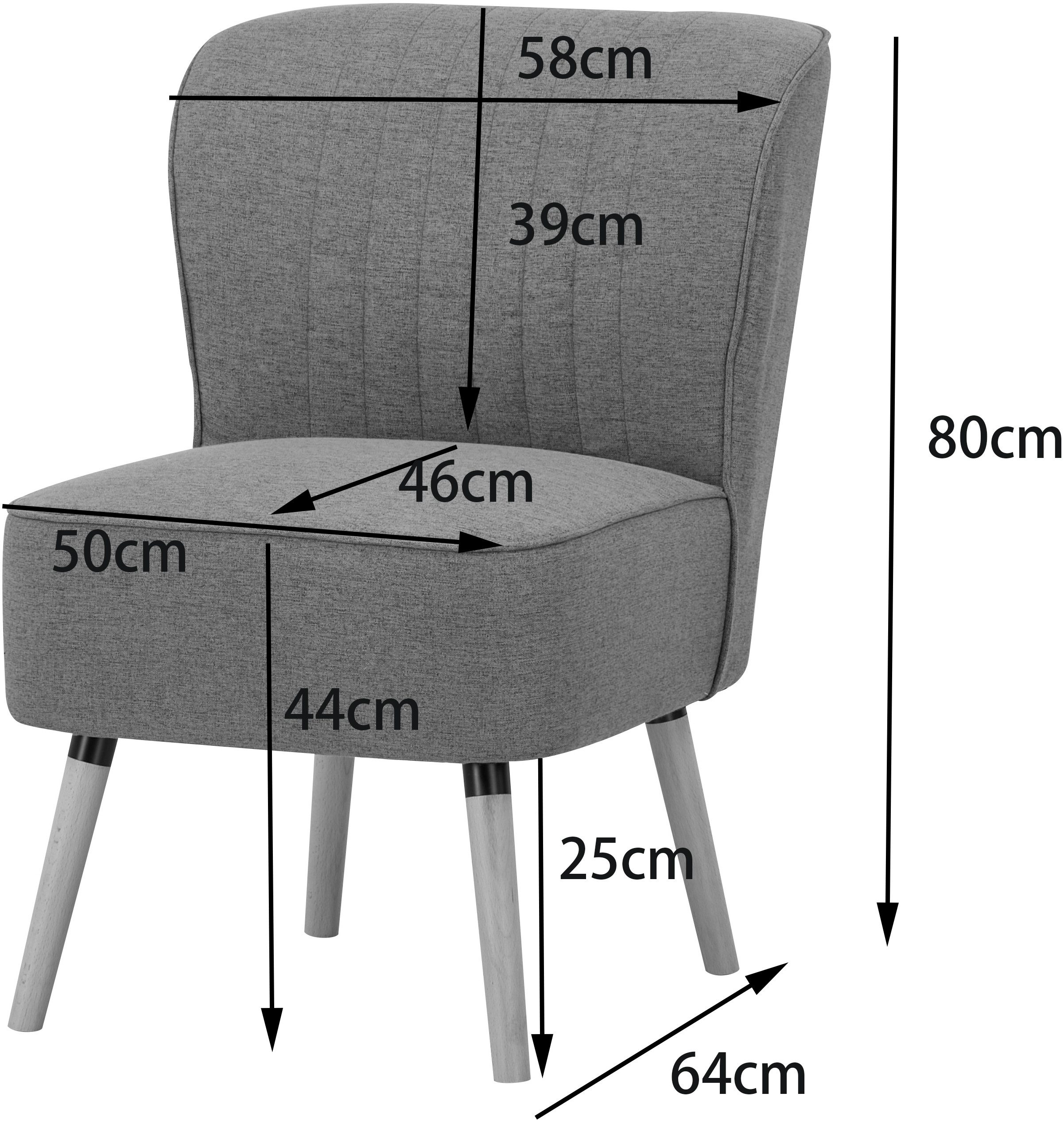 INOSIGN Fauteuil MONIDA, TV-stoel, Relax-stoel passend bij de slaapbank