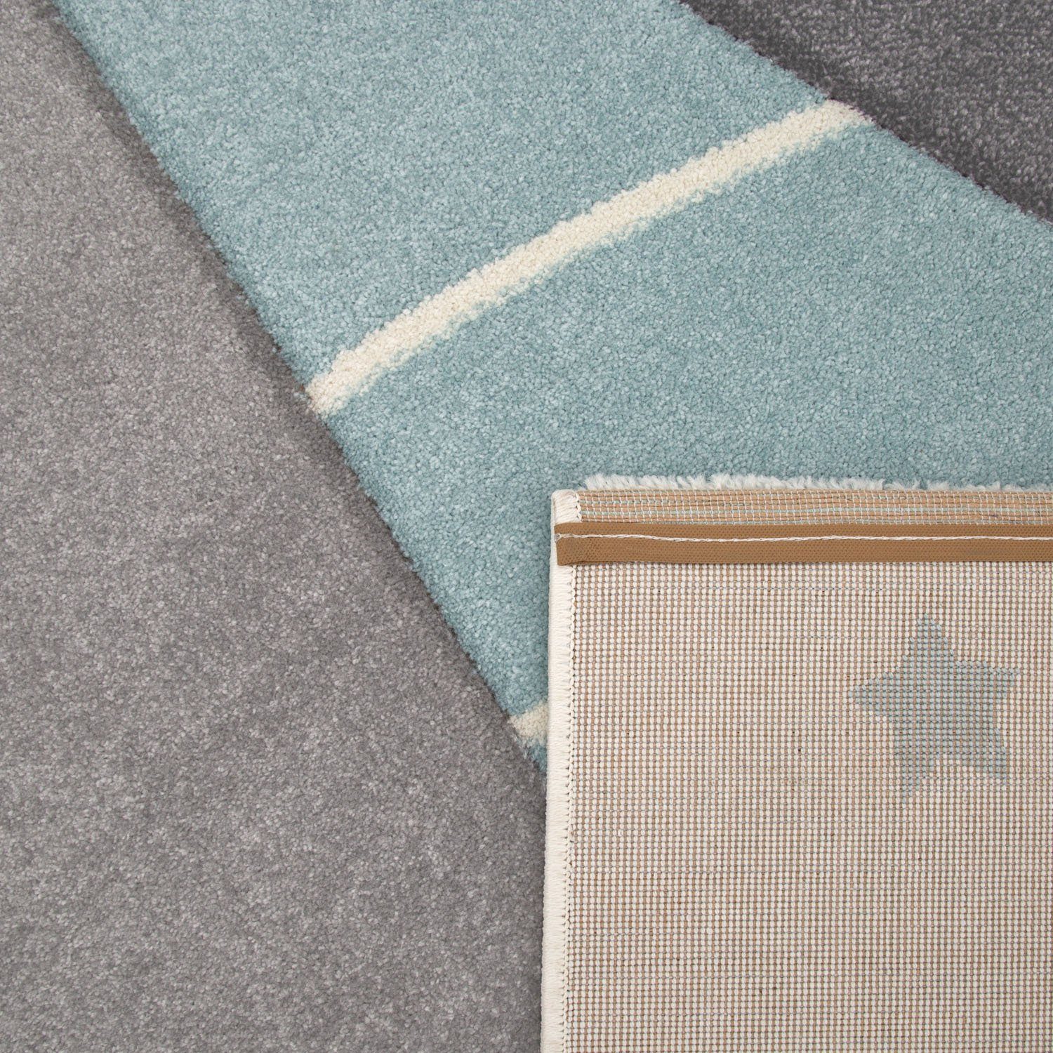 Paco Home Kindervloerkleed Cosmo 707 3d-design, schattig motief bergen & sterren, pastelkleuren