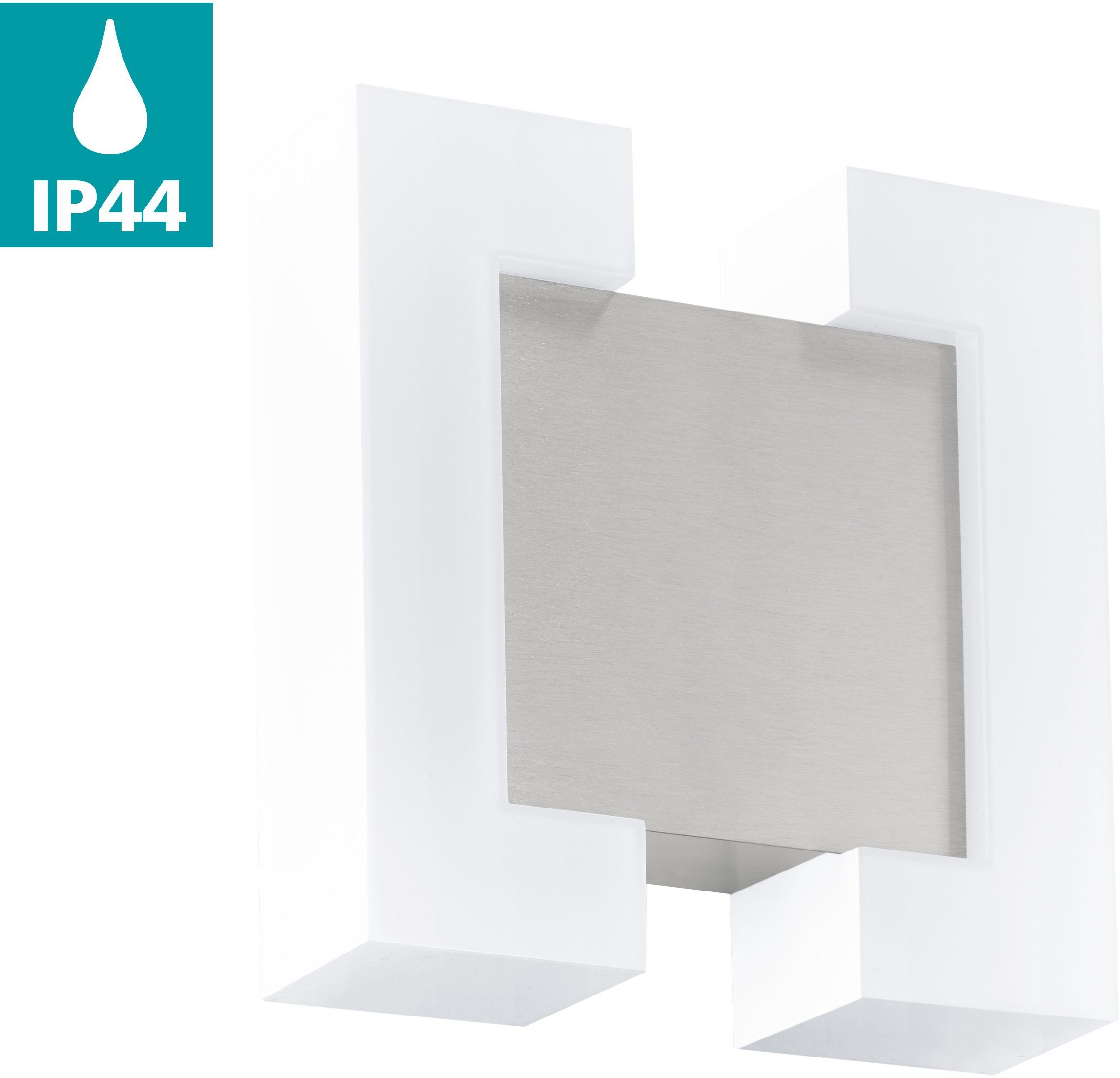 EGLO Ledwandlamp voor buiten SITIA Led verwisselbaar (1 stuk) tuinlampen zilver