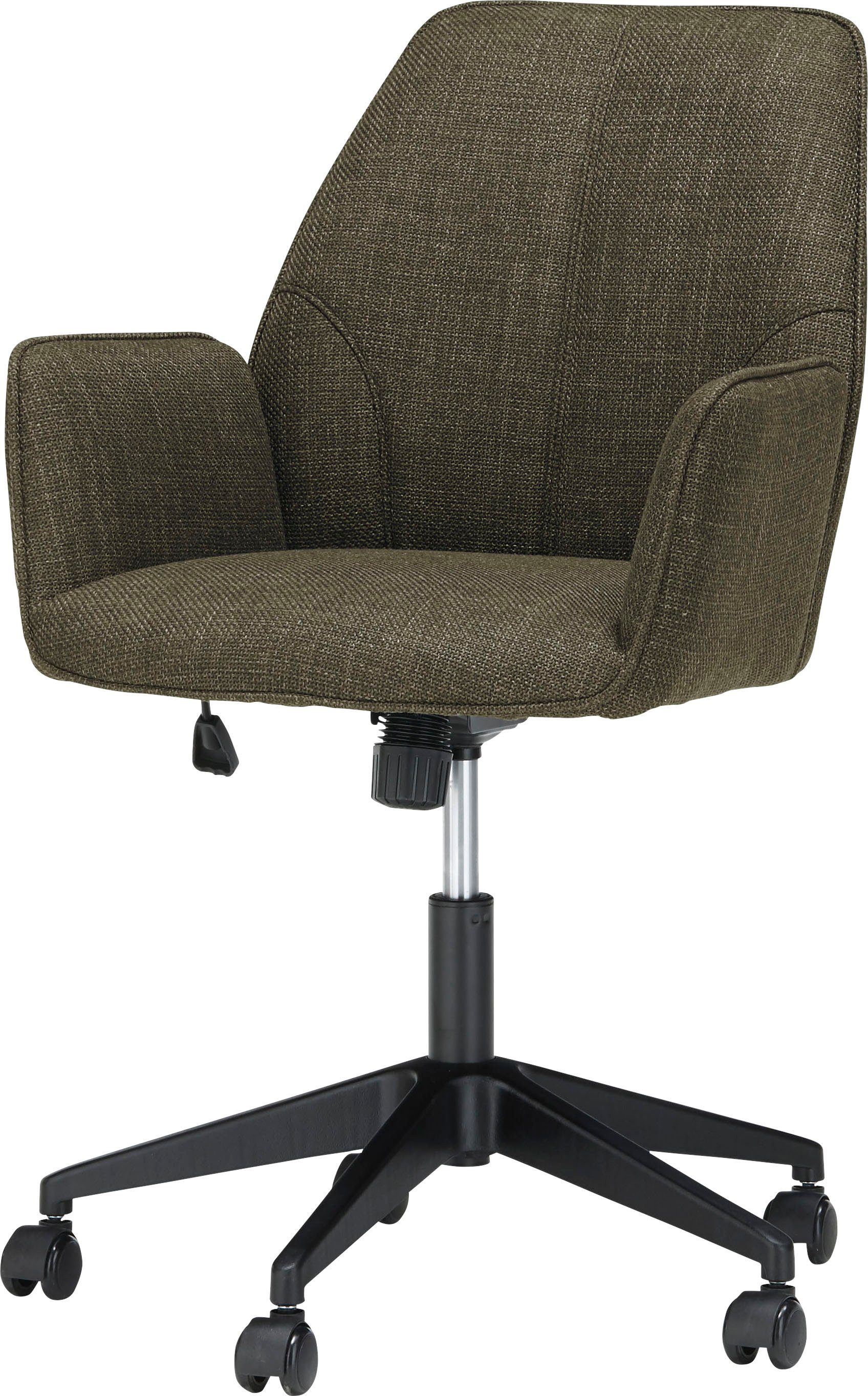 MCA furniture Bureaustoel O-Pemba Geweven stof, bureaustoel met traploos instelbare comfortabele zithoogte
