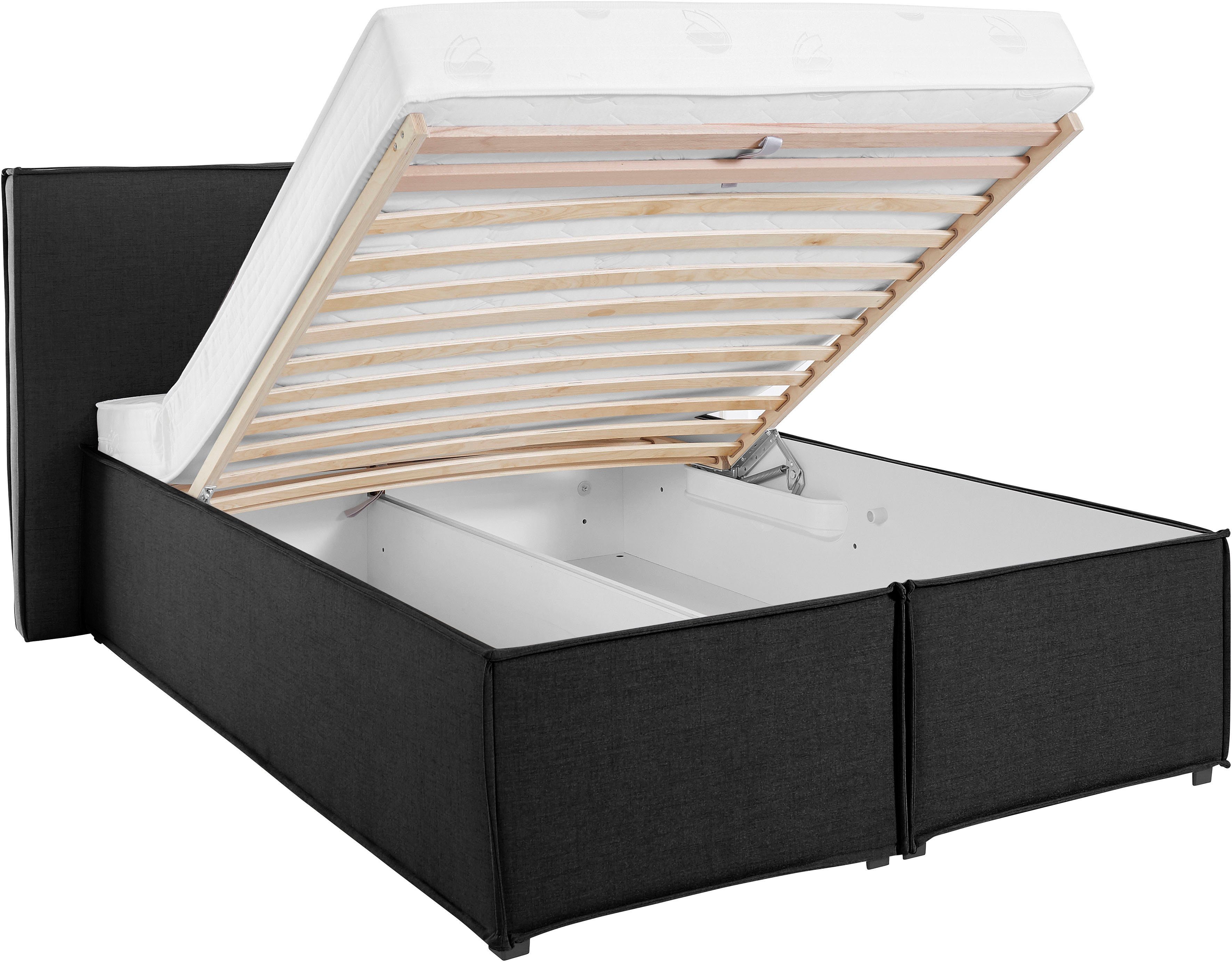 LeGer Home by Lena Gercke Gestoffeerd bed Isaline naar keuze zonder matras of met 3 matrassoorten, hoofdbordhoogte 107 cm
