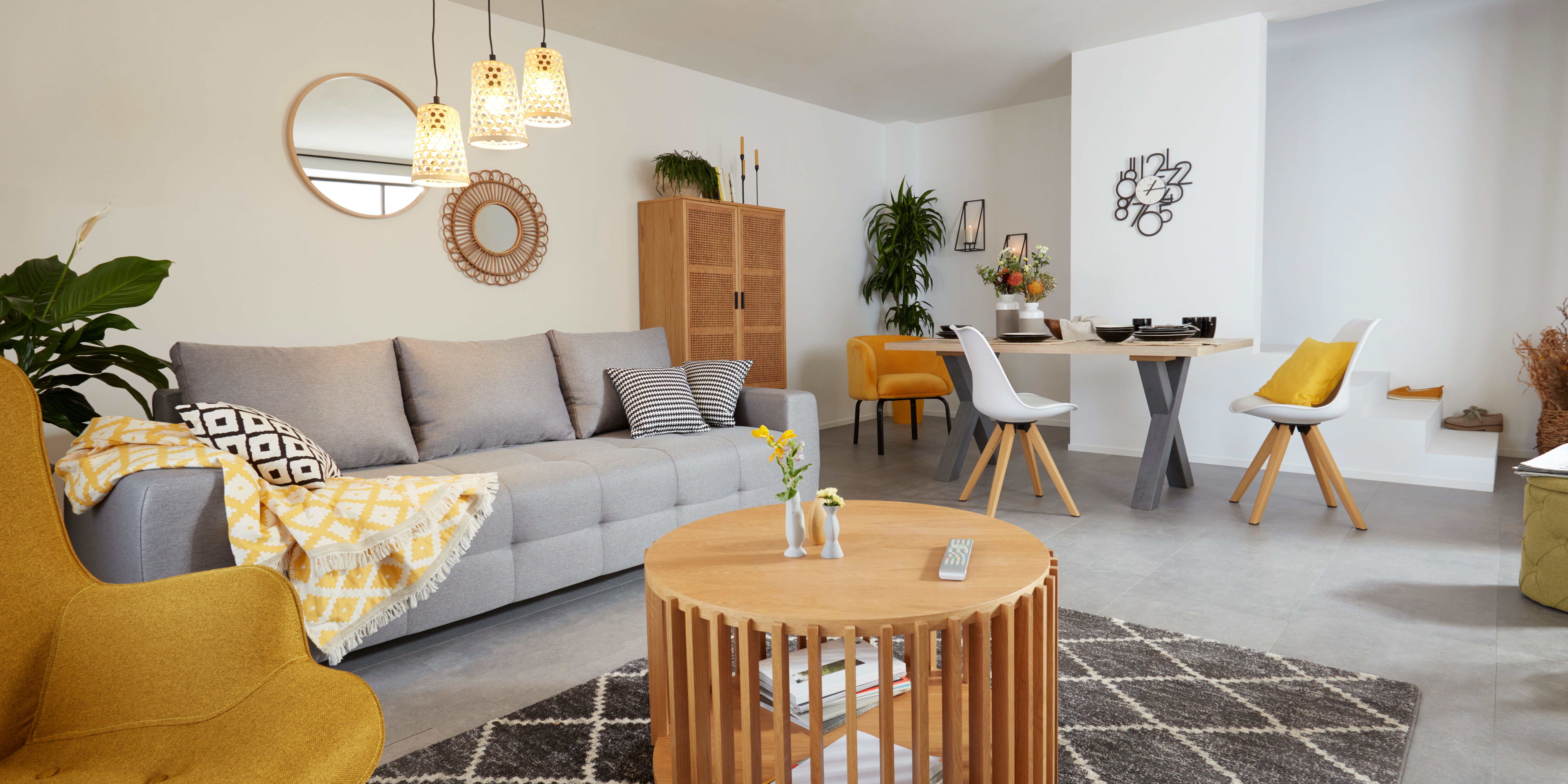 COLLECTION AB Slaapbank Bella met slaapfunctie en bedkist, inclusief losse rug- en sierkussens