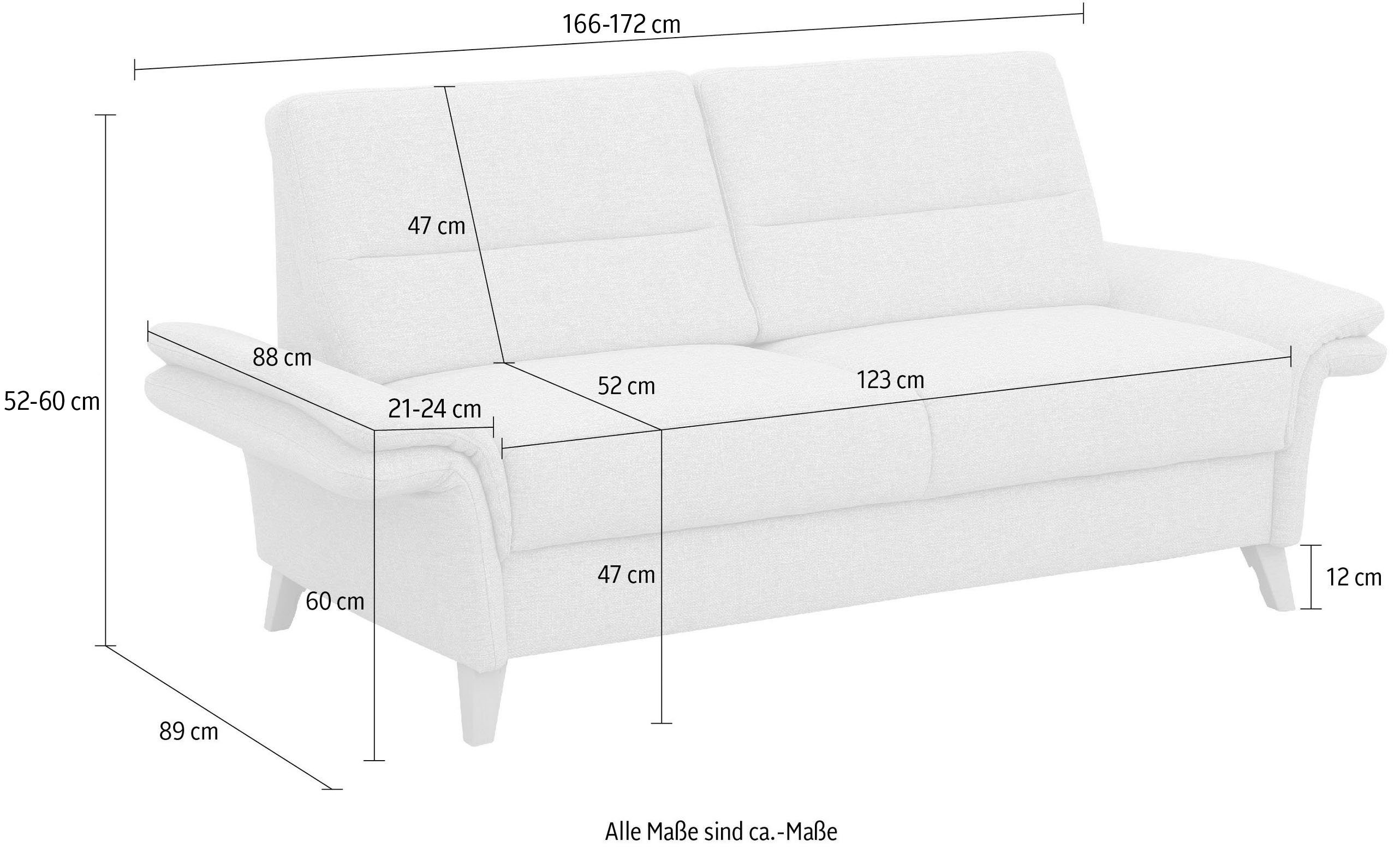 Home affaire 2-zitsbank Westerland Binnenveringsinterieur. Naar keuze met armleuningfunctie