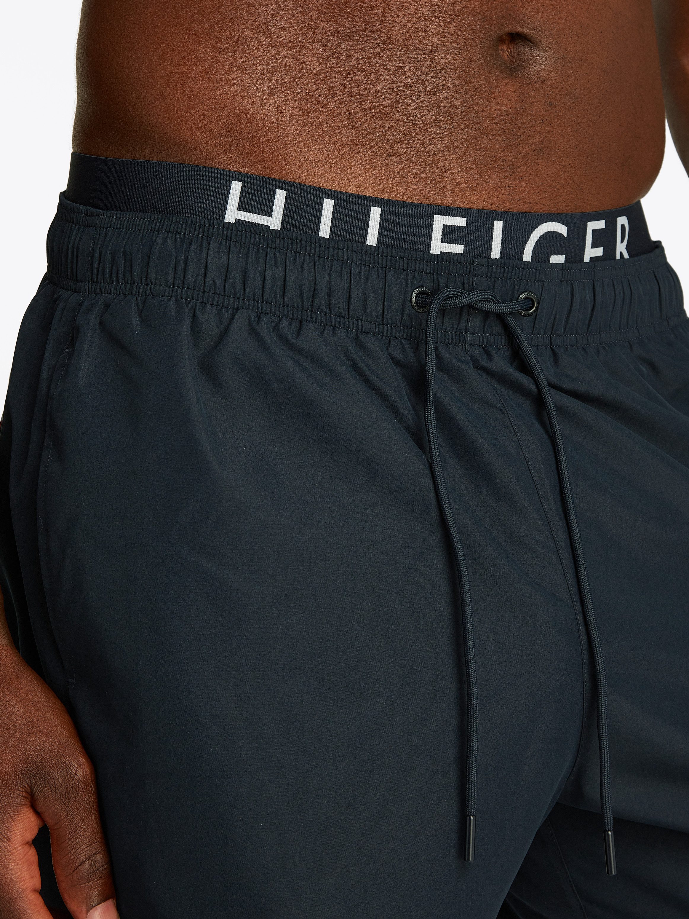 Tommy Hilfiger Swimwear Zwemshort MEDIUM DRAWSTRING DW met bindband, met logo-opdruk