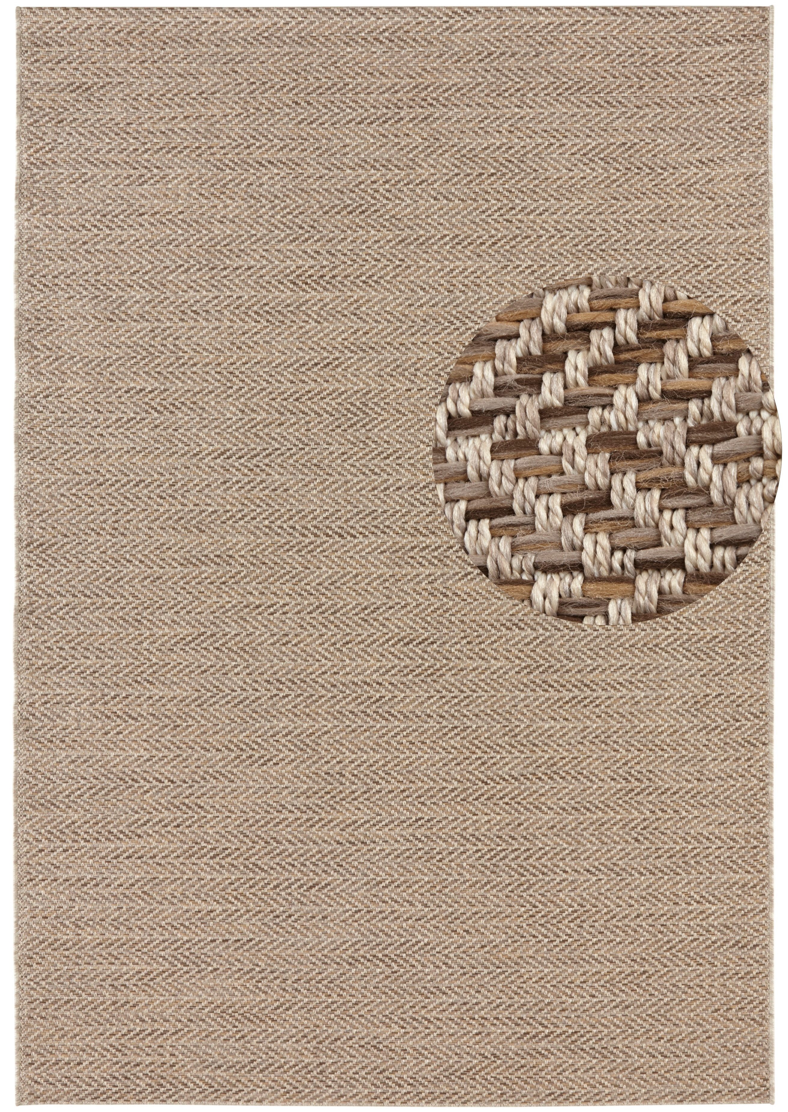 ELLE DECORATION Vloerkleed CAEN Geschikt voor binnen en buiten, weerbestendig, balkon, tuin, woonkamer, waterbestendig