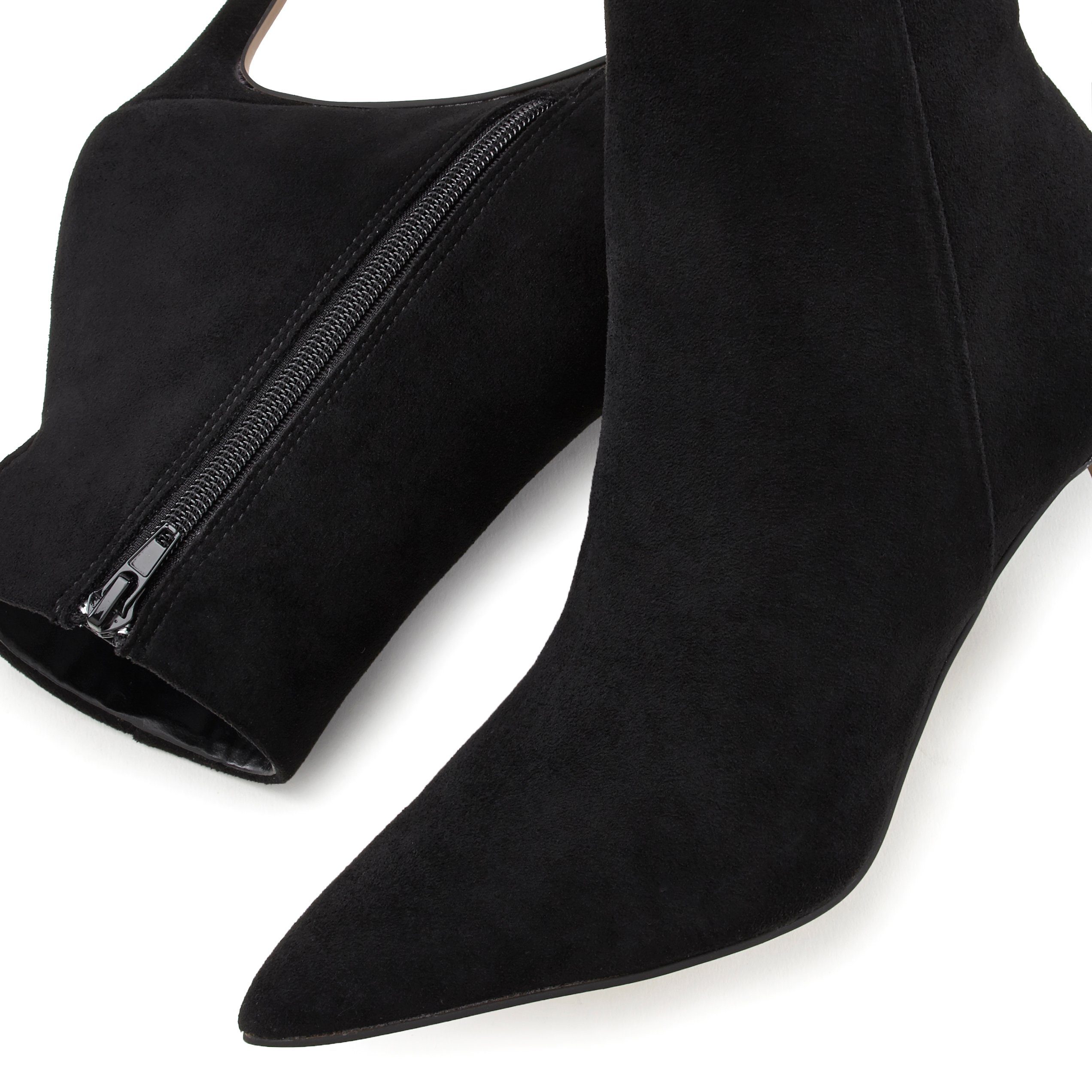 Lascana Highheel-laarsjes in spitse vorm & naaldhak, ritslaars vegan