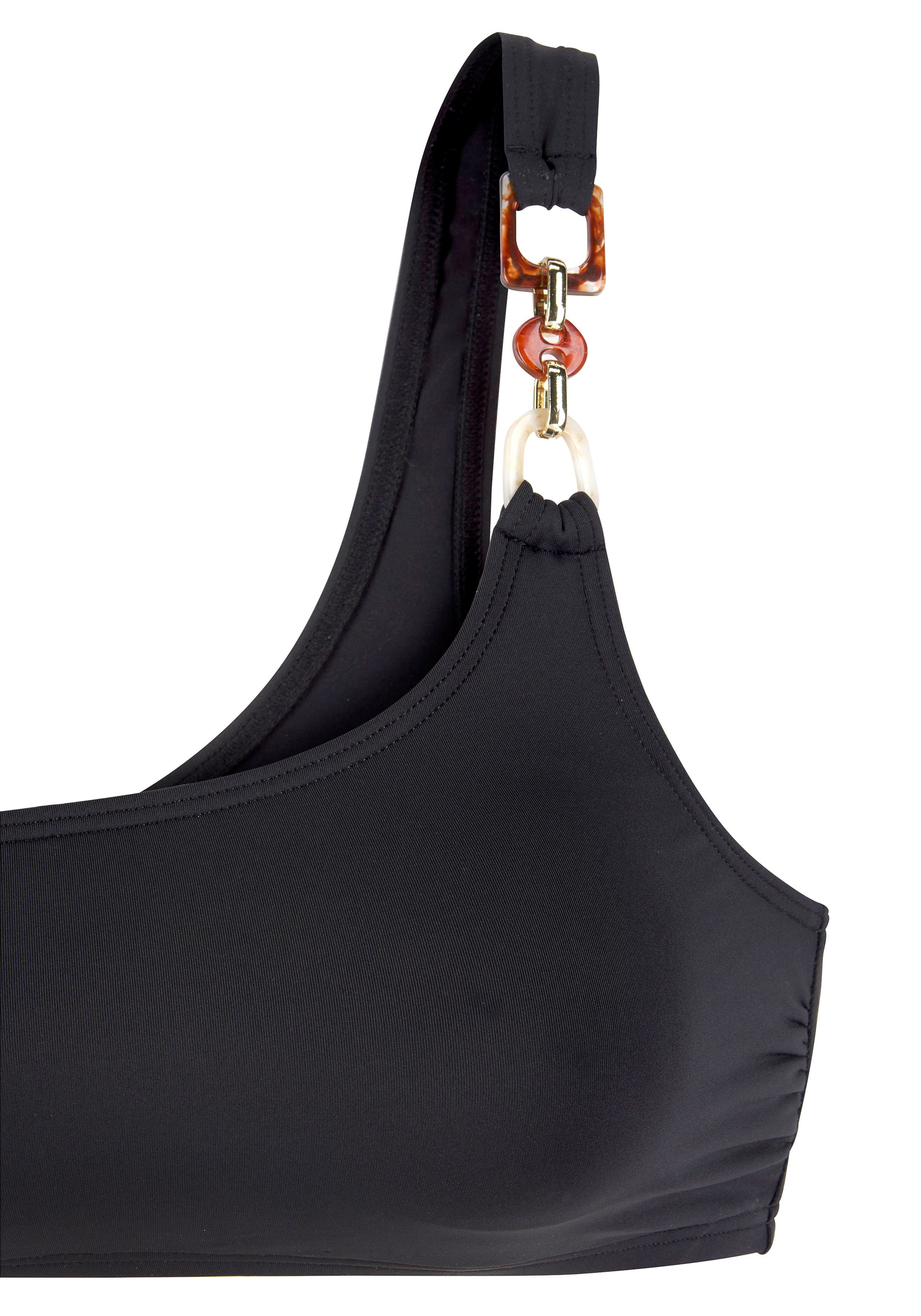 Lascana Bustierbikinitop Yves met elegante sierdecoratie