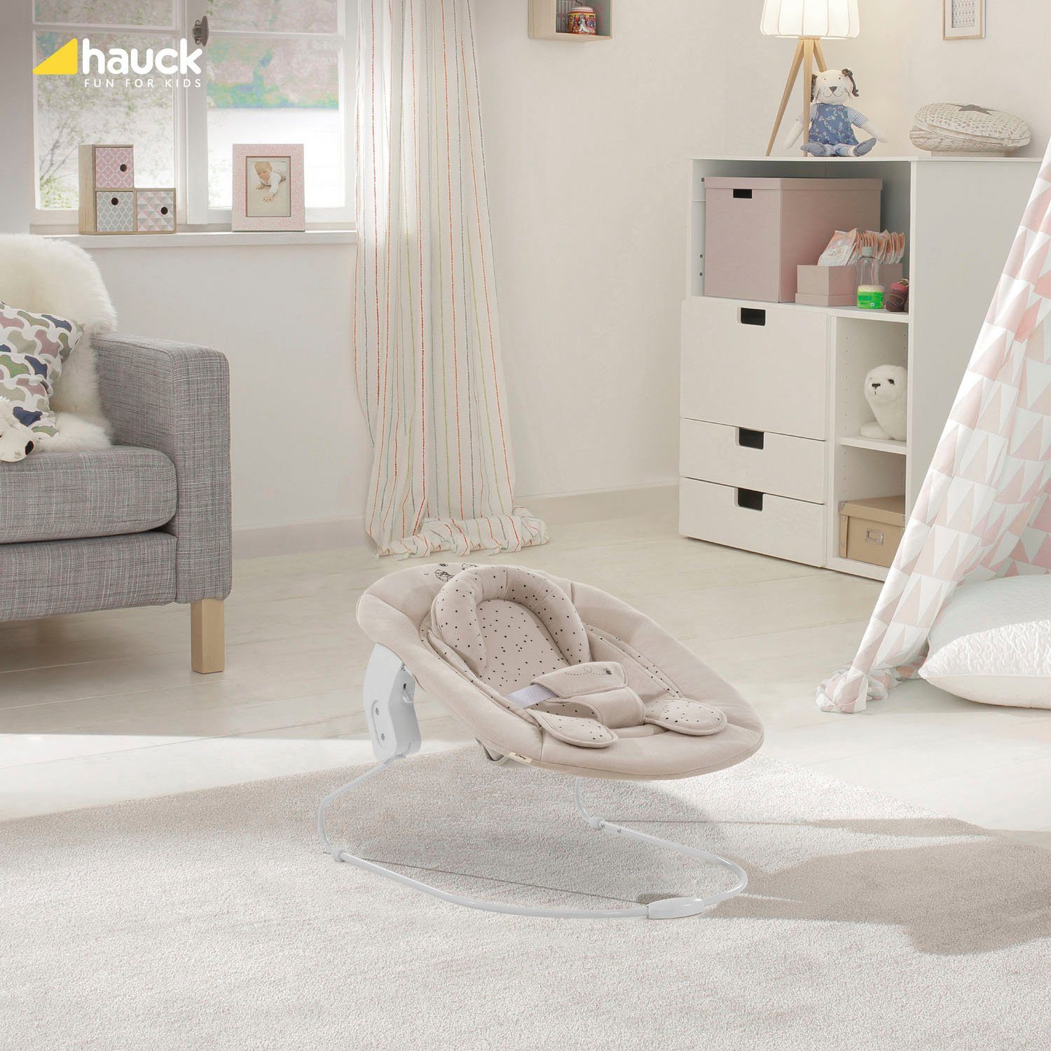 Hauck Opzet voor de kinderstoel Alpha Bouncer 2in1 Winnie the Pooh beige
