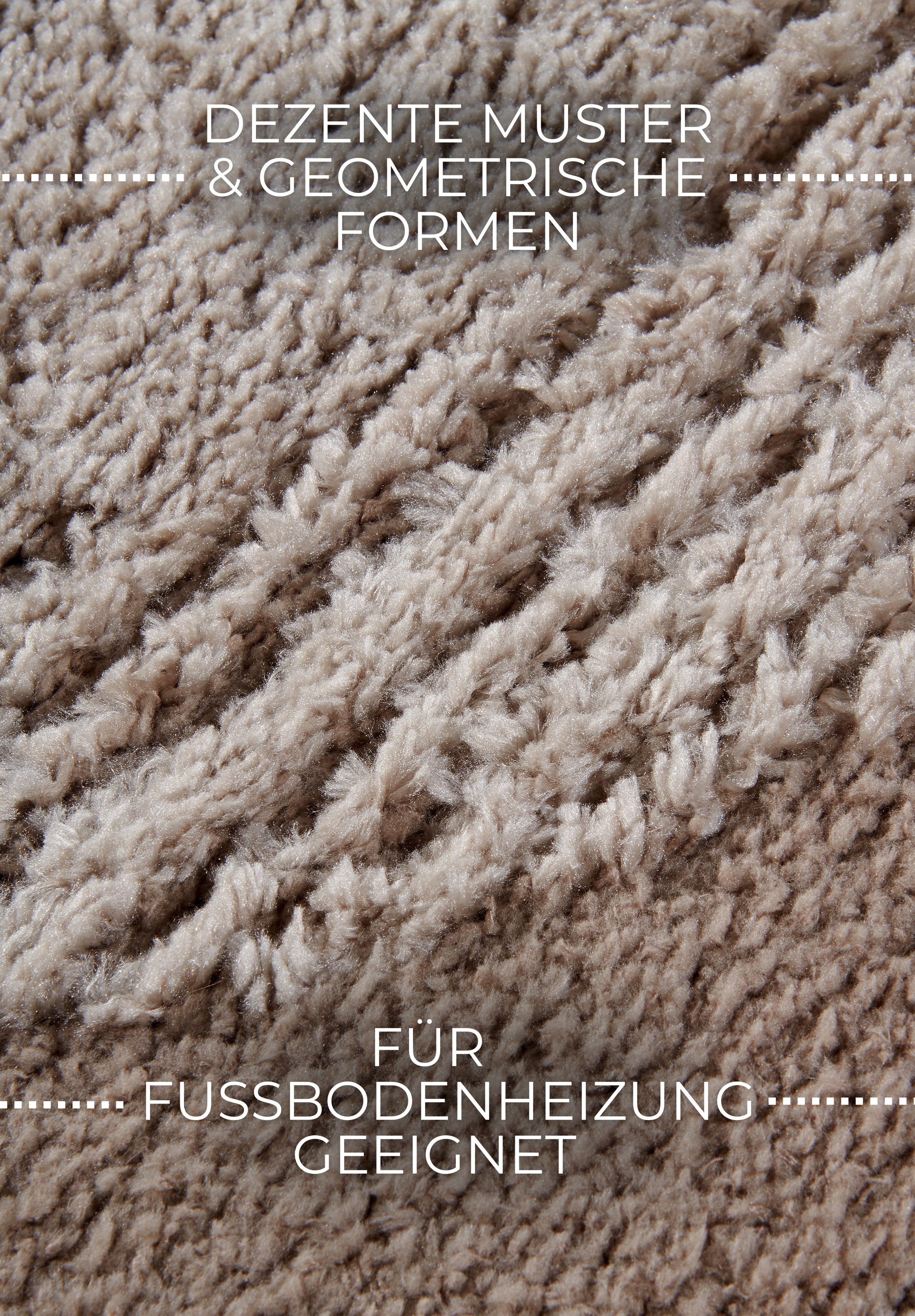 ELLE DECORATION Design-vloerkleed Bartoux Hoogpolig, shaggy, loper, zacht, langpolig, modern, hoog-laag effect