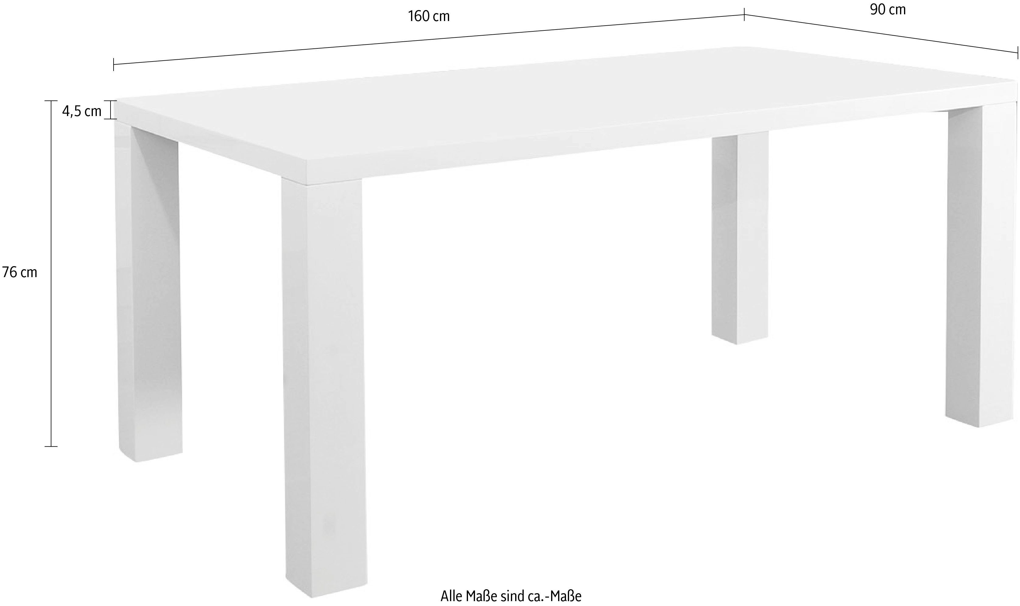 SalesFever Eettafel in chique hoogglans