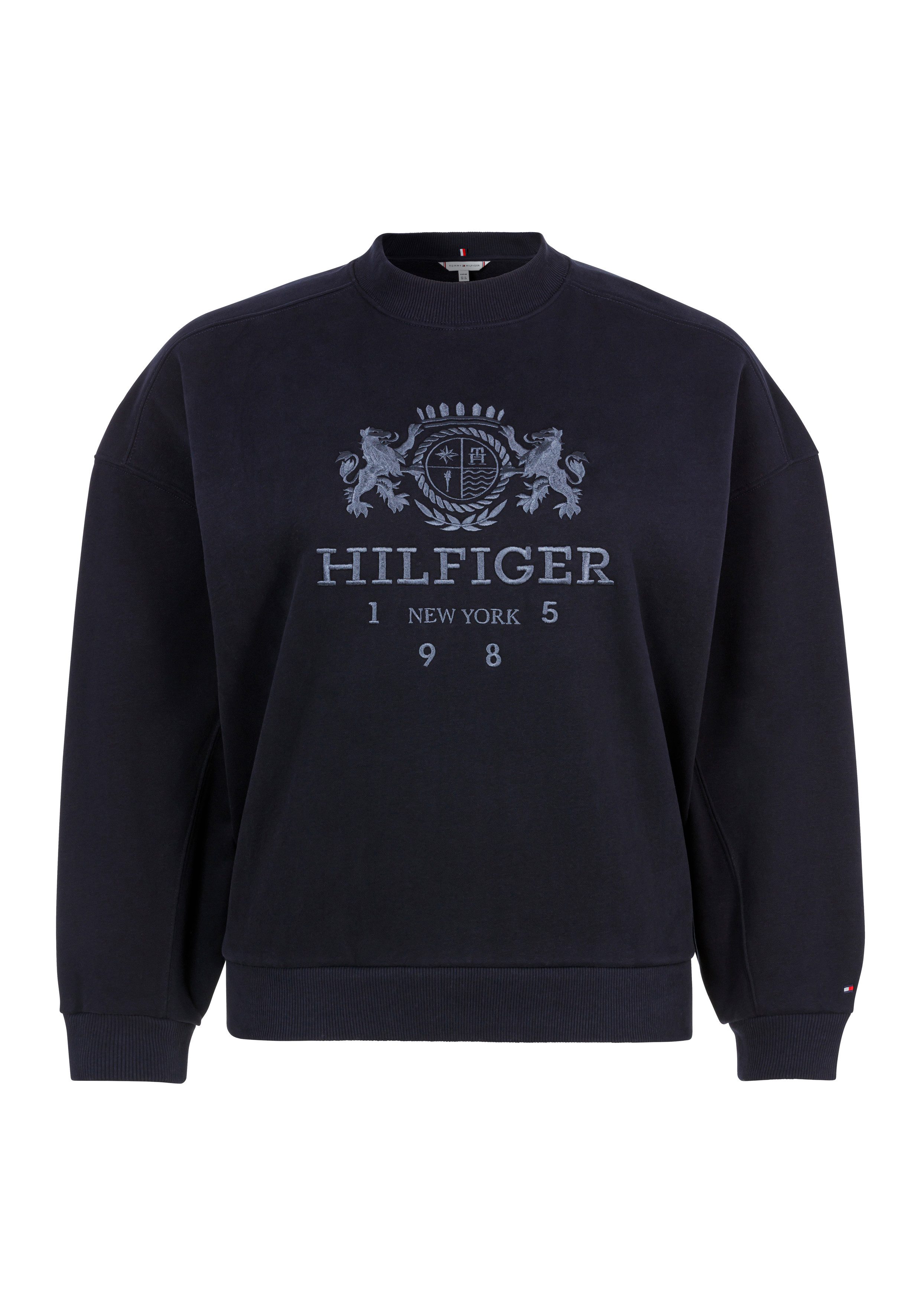 Tommy Hilfiger Curve Sweatshirt CRV RLX VARSITY CREST SWTSHRT
