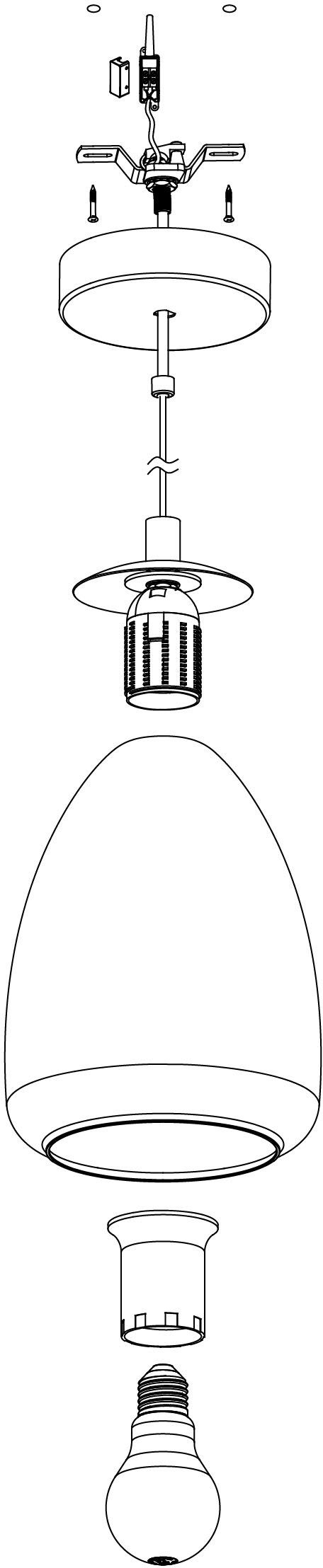 EGLO Hanglamp ALOBRASE chroom / ø30 x h110 cm / hanglamp / eettafellamp / keuken