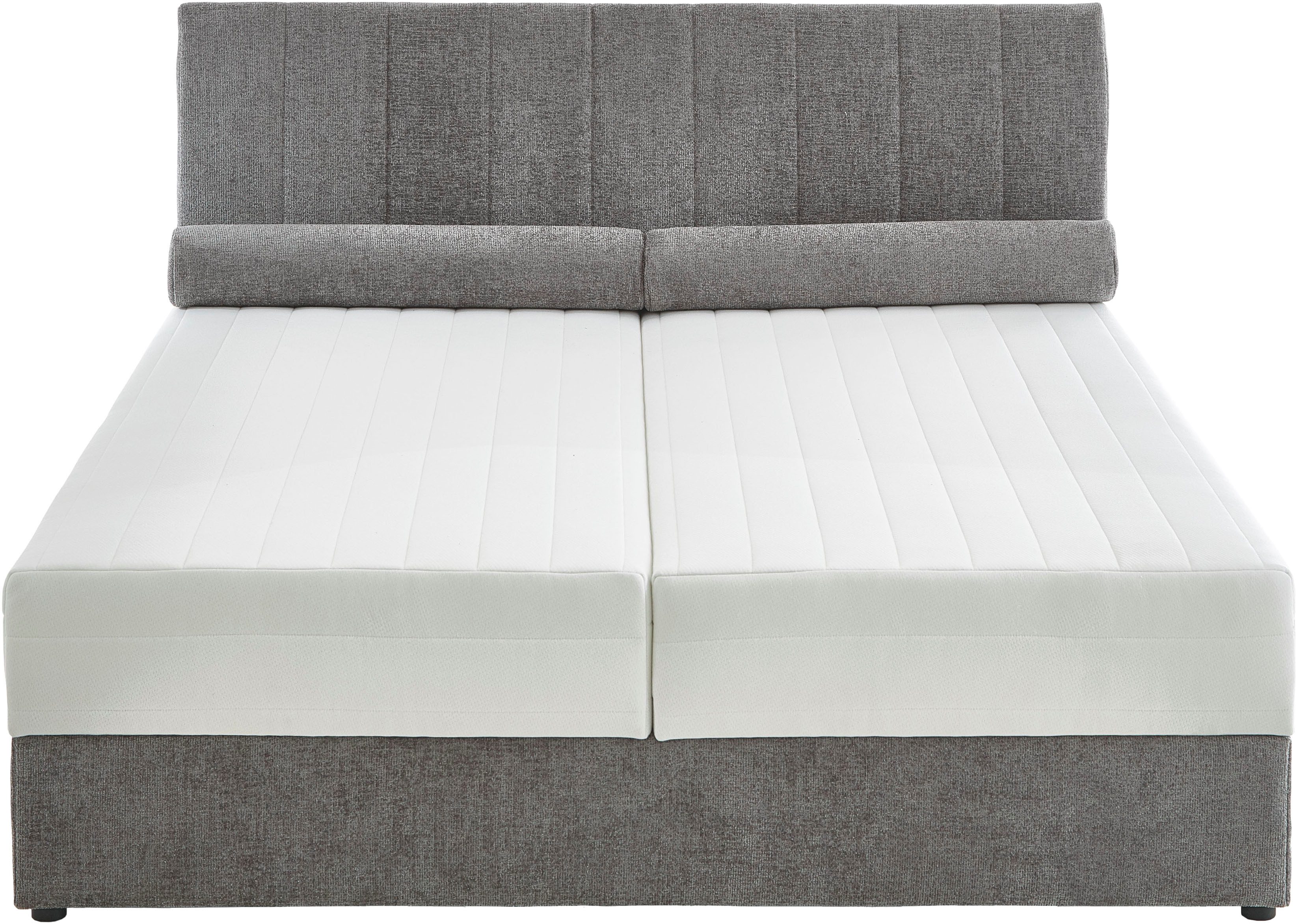 ATLANTIC home collection Boxspring ALISIA Met pocketvering, bedlade en kussenrol in originele bekleding