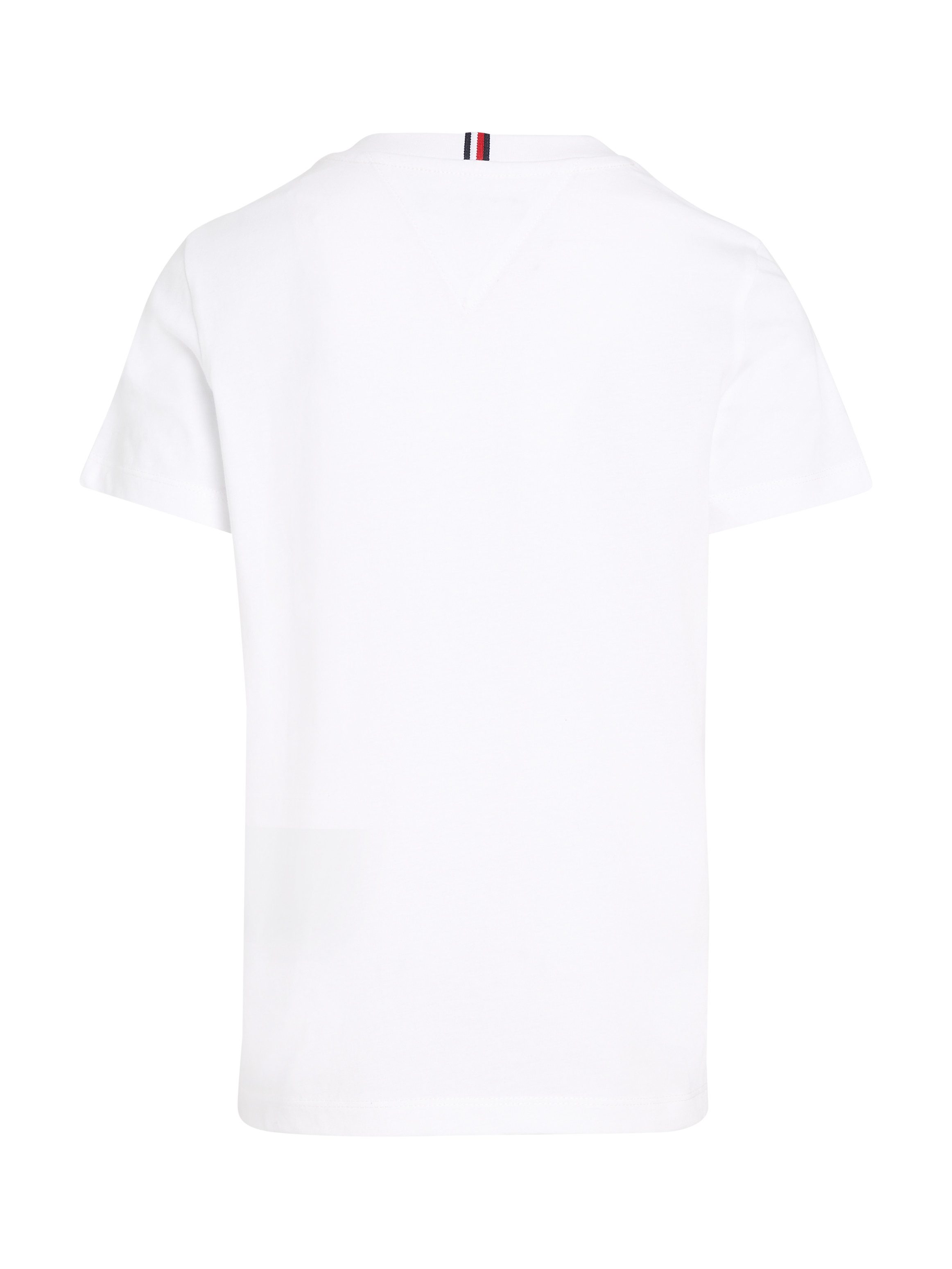Tommy Hilfiger Shirt met korte mouwen MONOTYPE FLOCK REGULAR TEE SS Kinderen tot 16 jaar met logo-opdruk