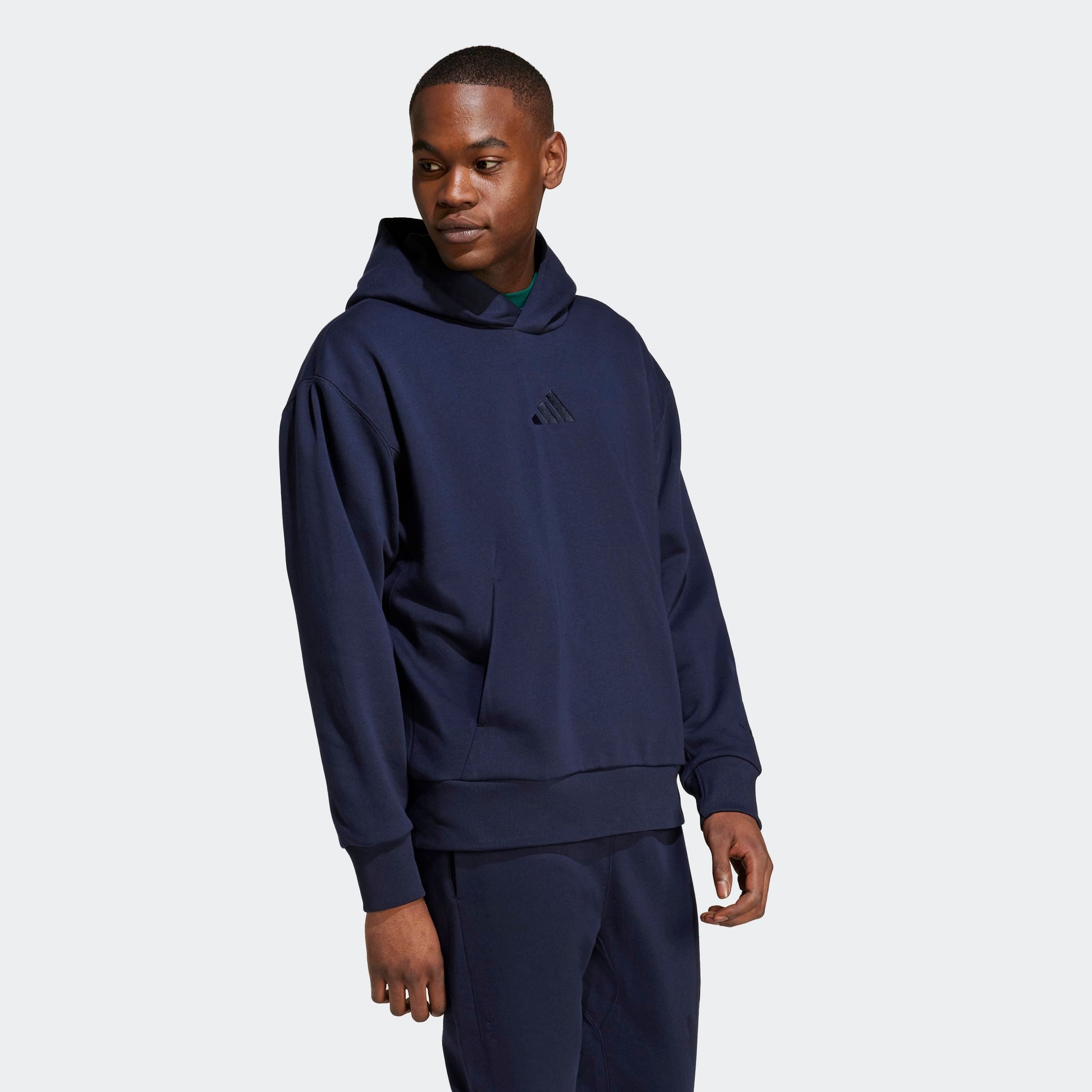 adidas Sportswear Hoodie M A SZN FL HD zacht fleecemateriaal (1-delig)
