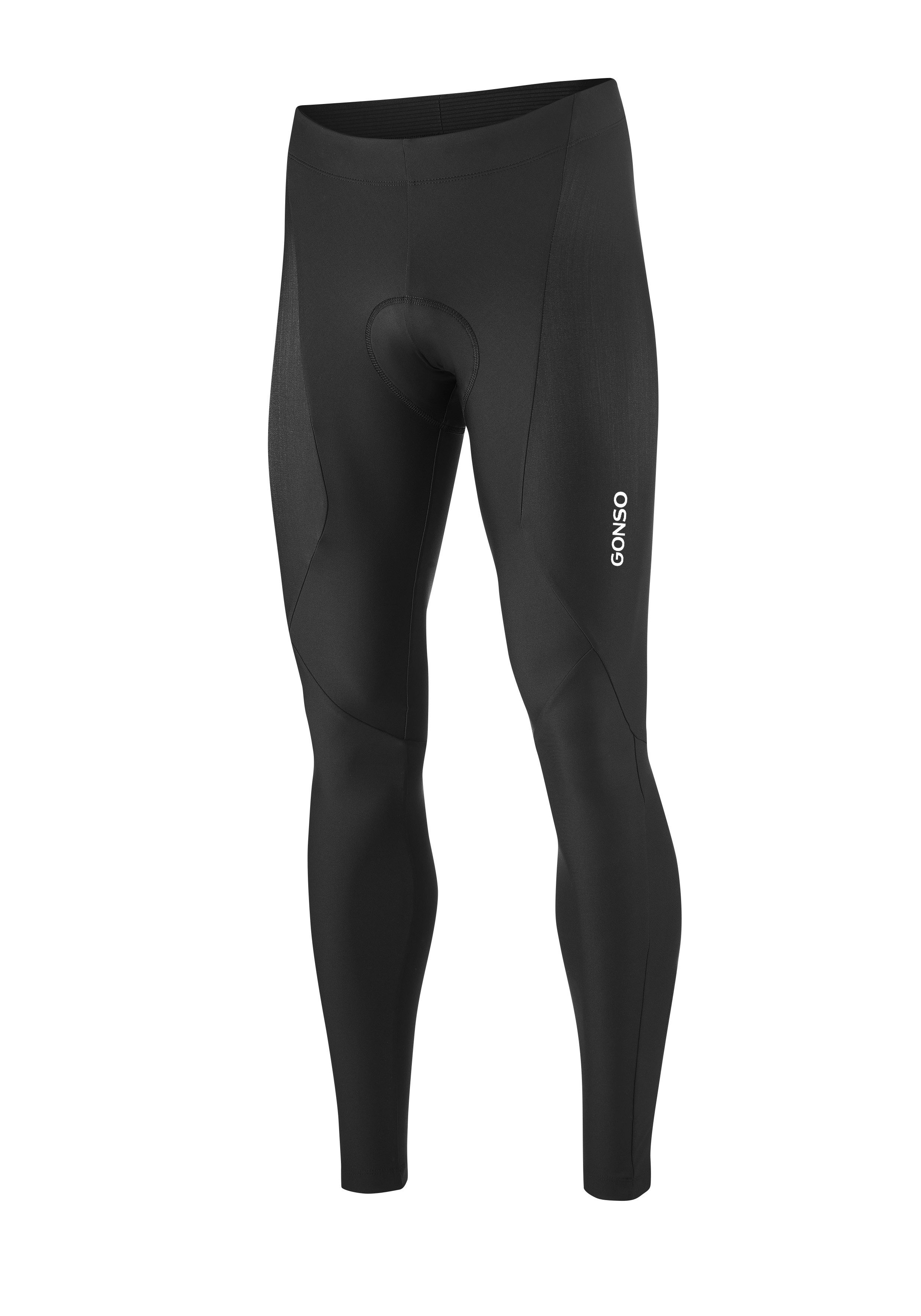 Gonso Fietsbroek Essential Tight SC M Heren lange fietspants, ademende fietspants, zitkussen, tight fit