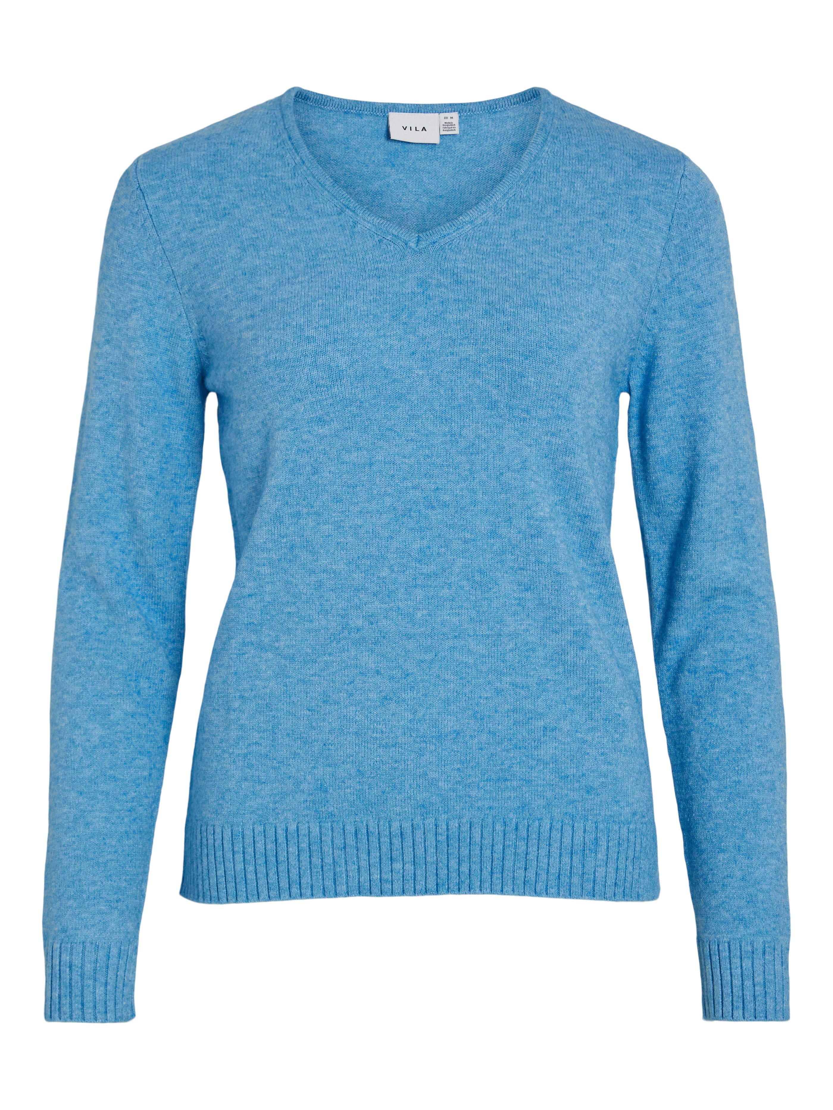 Vila Trui met V-hals VIRIL V-NECK L/S KNIT TOP - NOOS