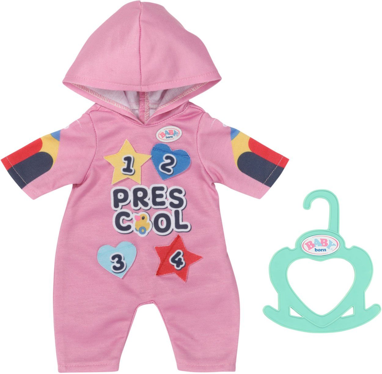 Baby Born Poppenkleding Kleuterschool modellerende body & badges, 36 cm