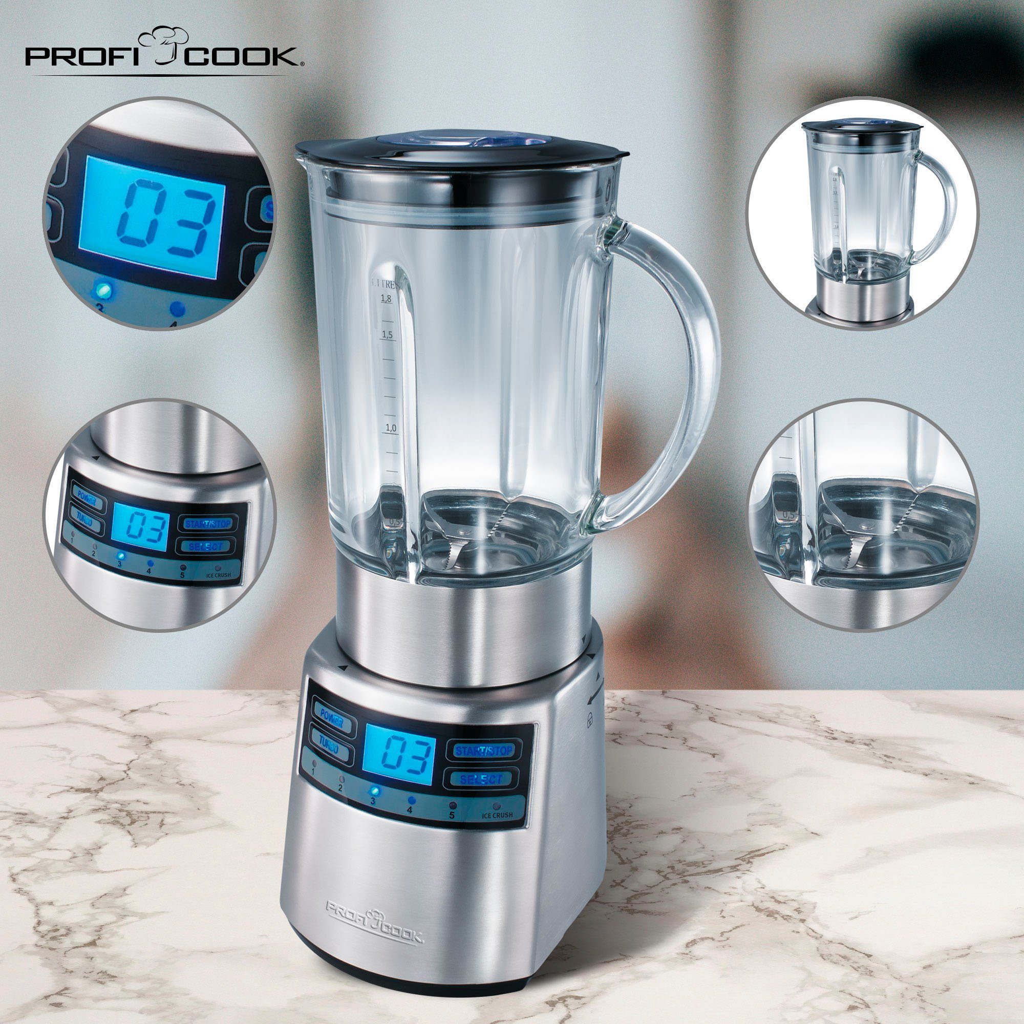 PROFI COOK Blender PC-UM 1006 inox