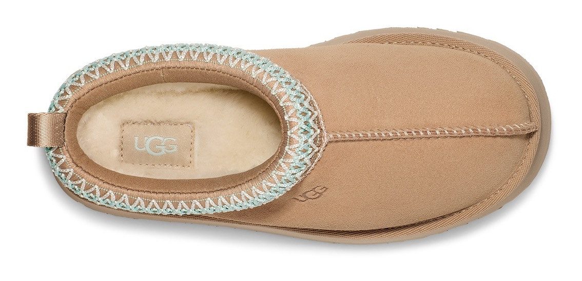 UGG Pantoffels K TAZZ plateau clog, mule, pantoffel met sierbies