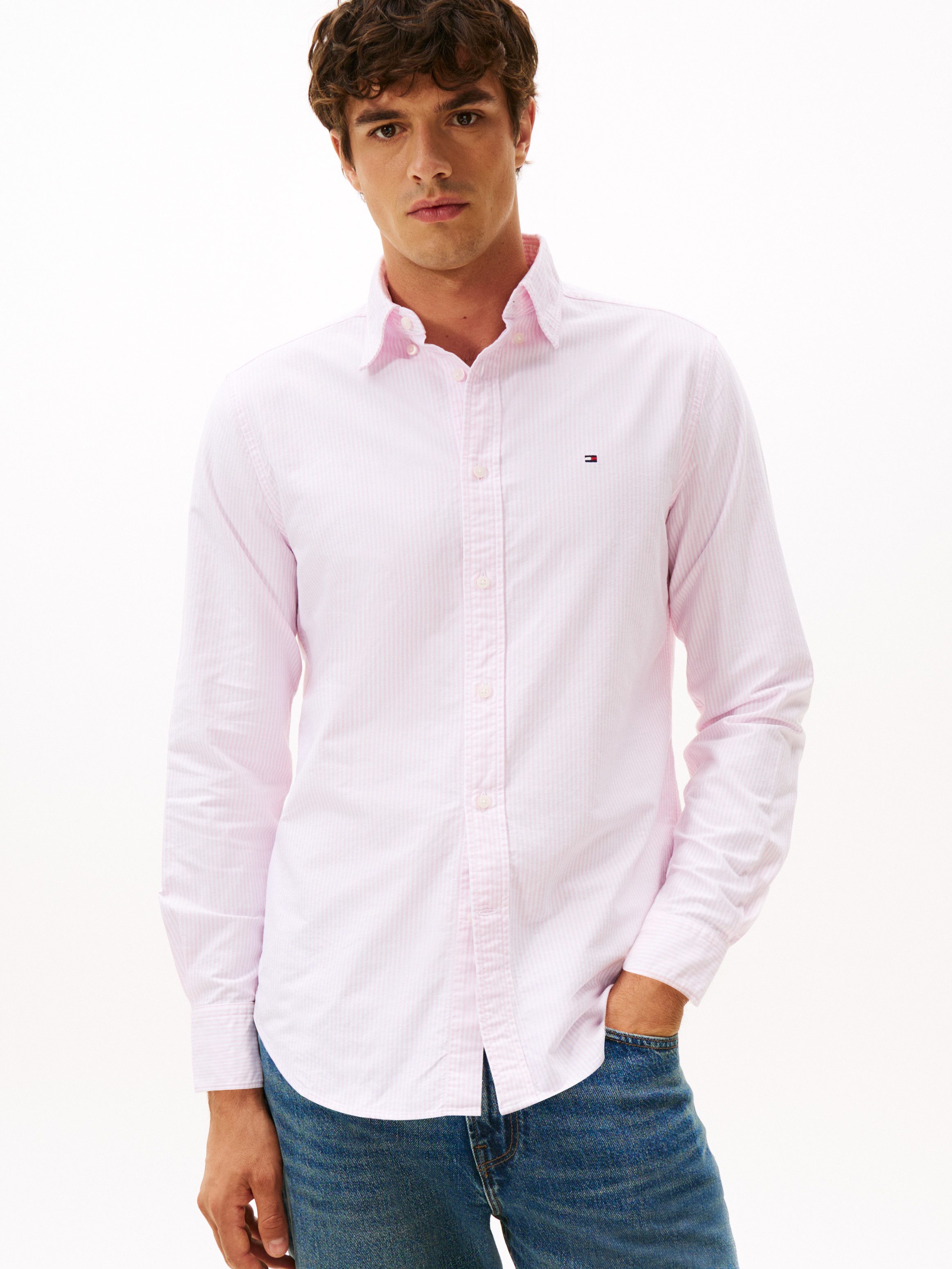 Tommy Hilfiger Overhemd met lange mouwen HERITAGE OXFORD STRIPE RF SHIRT
