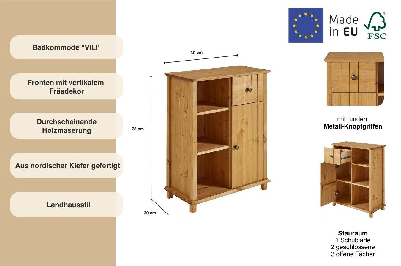 Home affaire Badkamerkast Vili Hoogte 75 cm