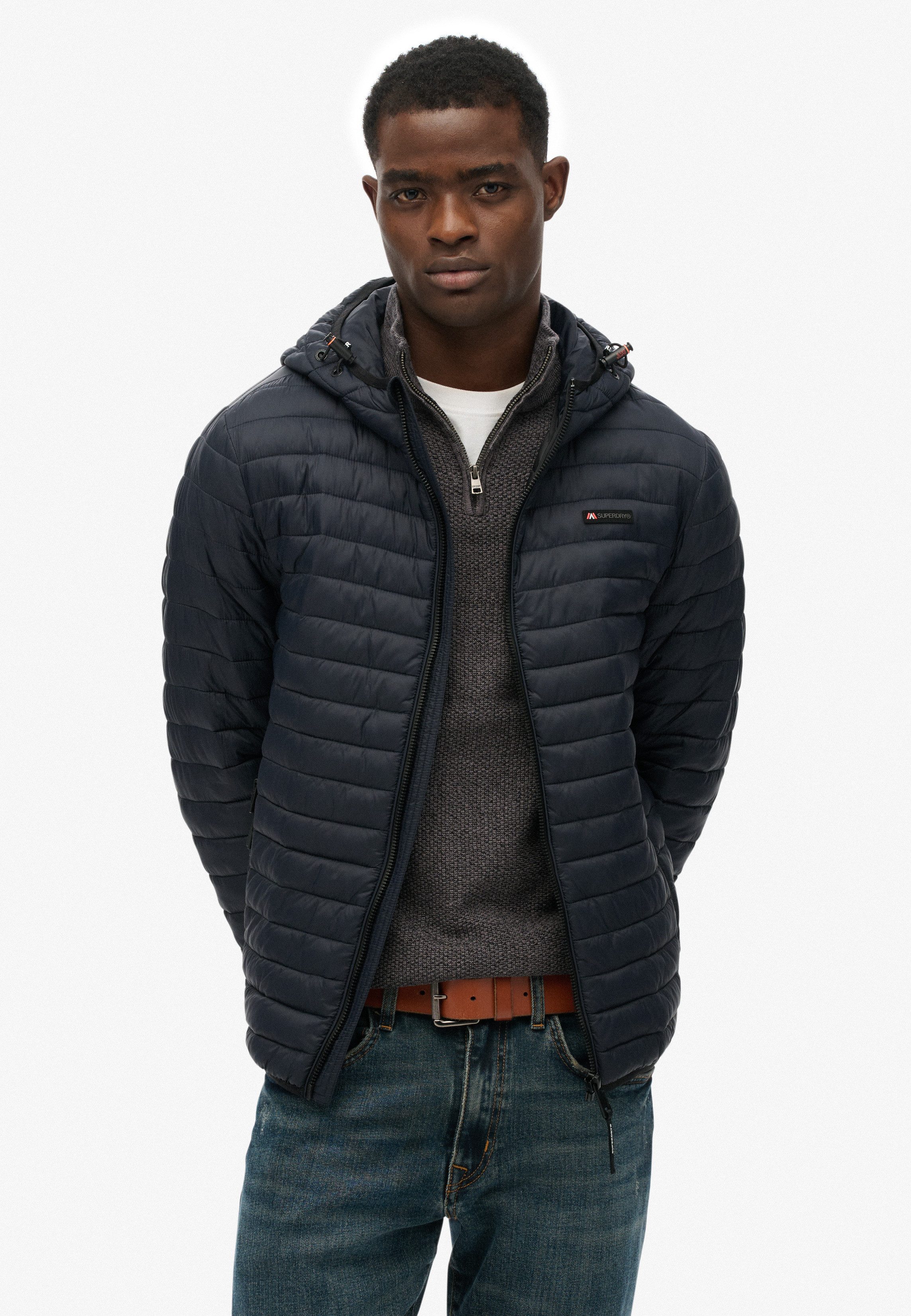 Superdry Gewatteerde jas HOODED FUJI LITE JACKET