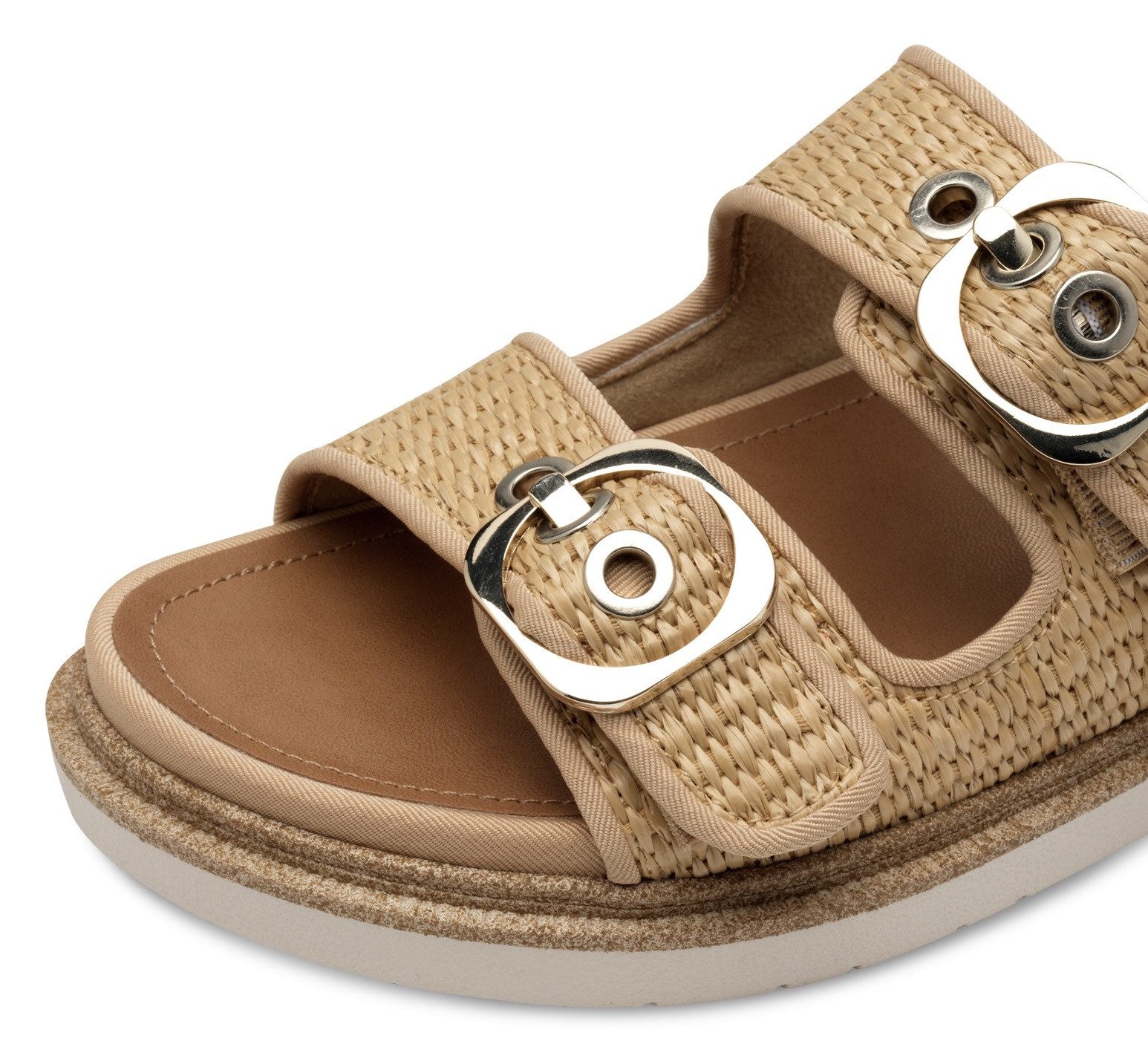 Tamaris Slippers , plateau, zomerschoen, slippers met verstelbare gespen