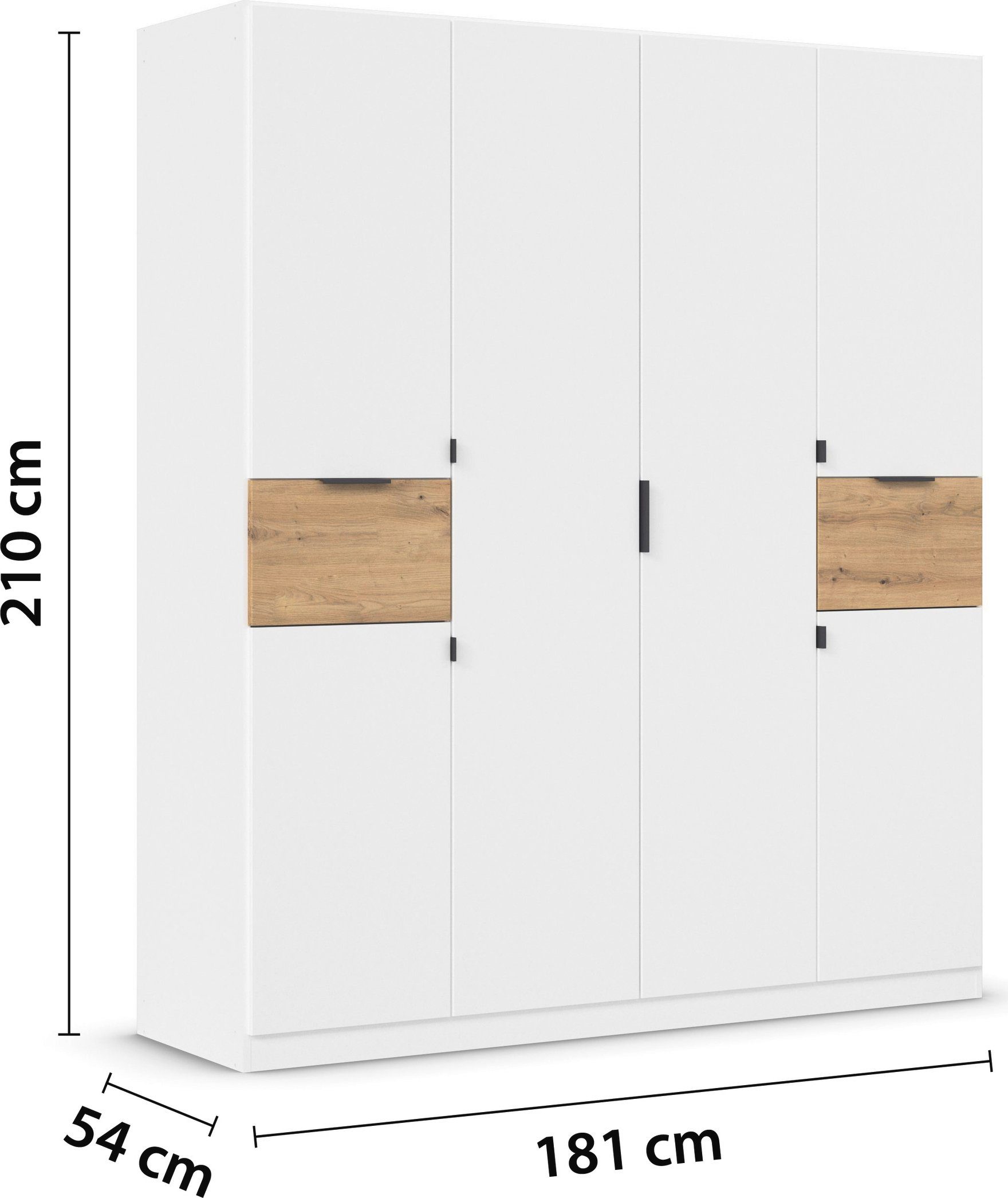 rauch Draaideurkast Kledingkast kast garderobe waskast TICAO met 2 ruime lades, veel opbergruimte made in germany