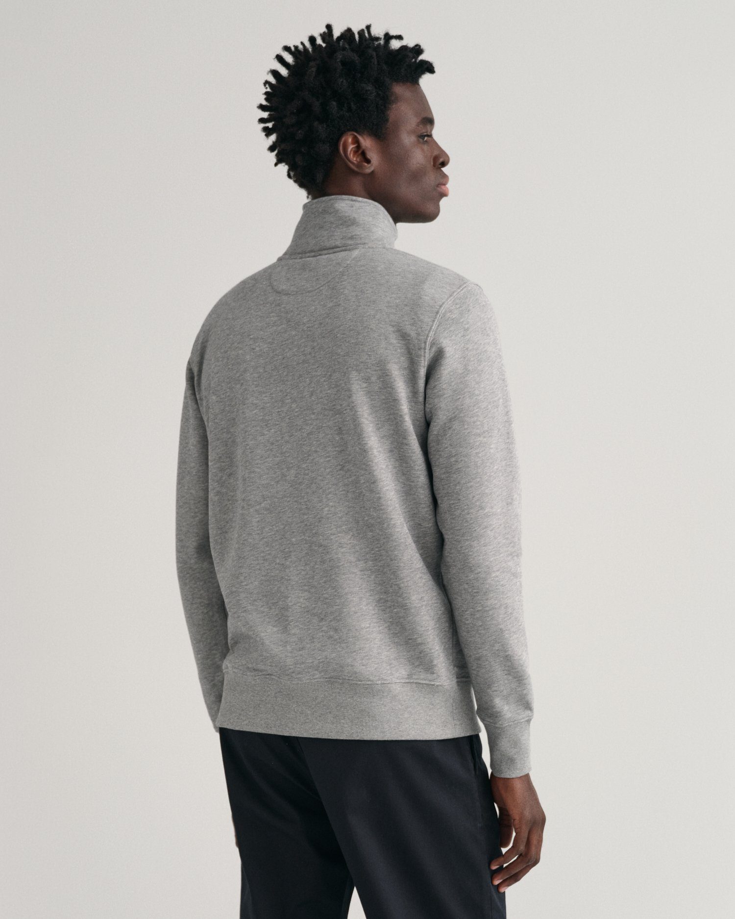 Gant Sweatshirt REG SHIELD HALF ZIP SWEAT met logoborduursel op borsthoogte