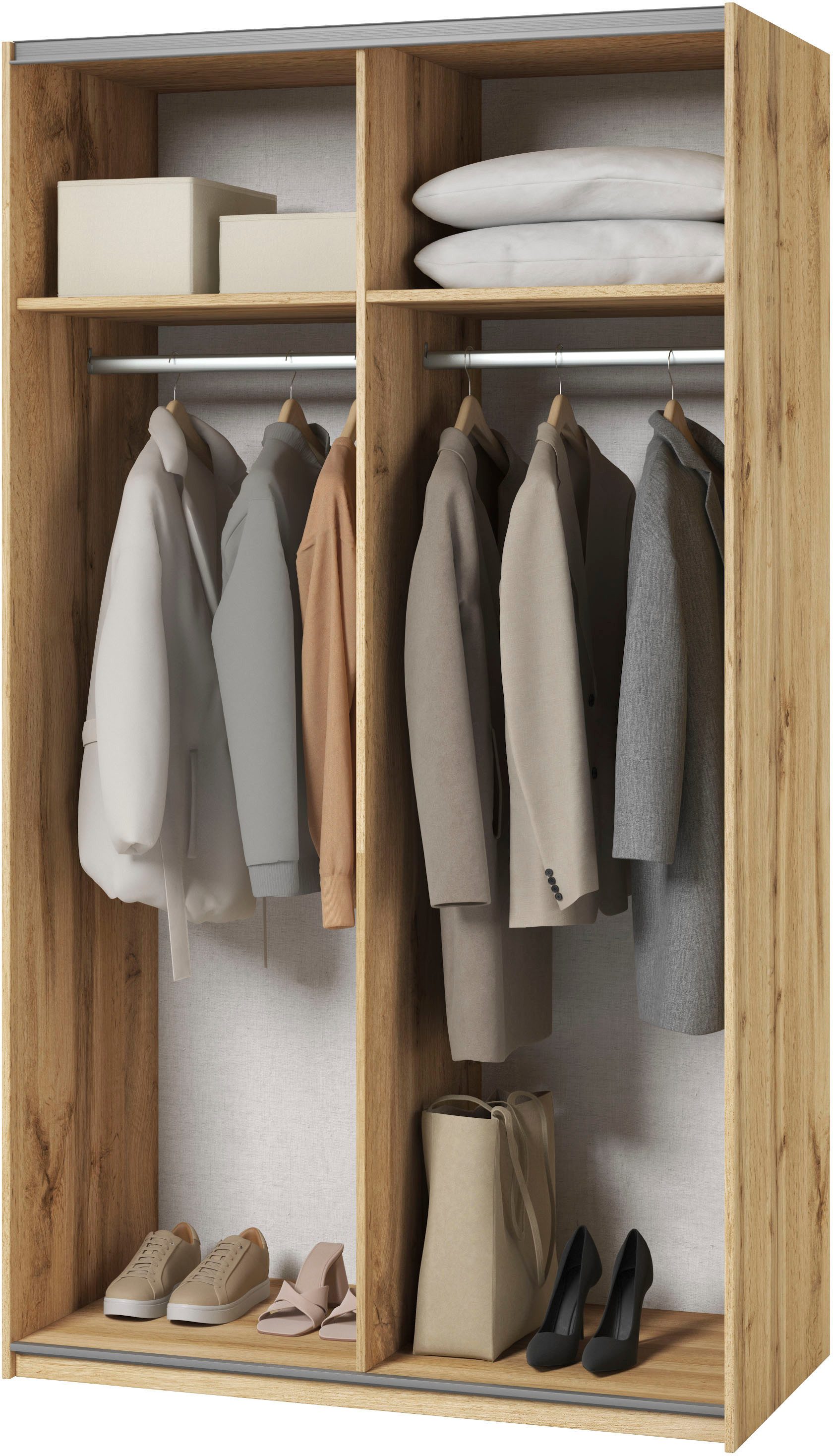 INOSIGN Kledingkast Eastvale, 120x64x210 cm, ideaal voor kleine ruimtes of niches