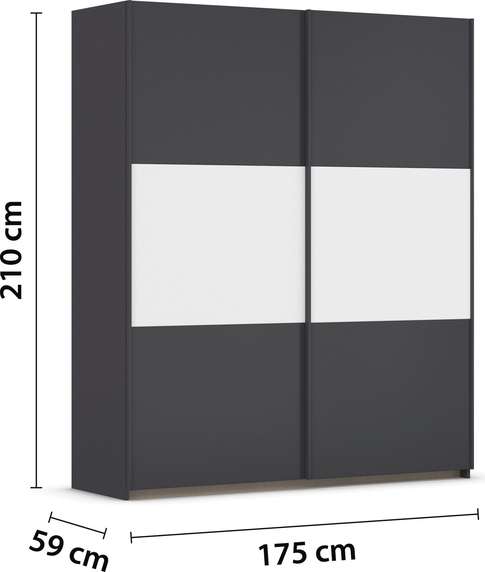 rauch Zweefdeurkast Kledingkast kast garderobe garderobekast waskast NEO met een royale opbergruimte en vele verschillende kleurencombinaties