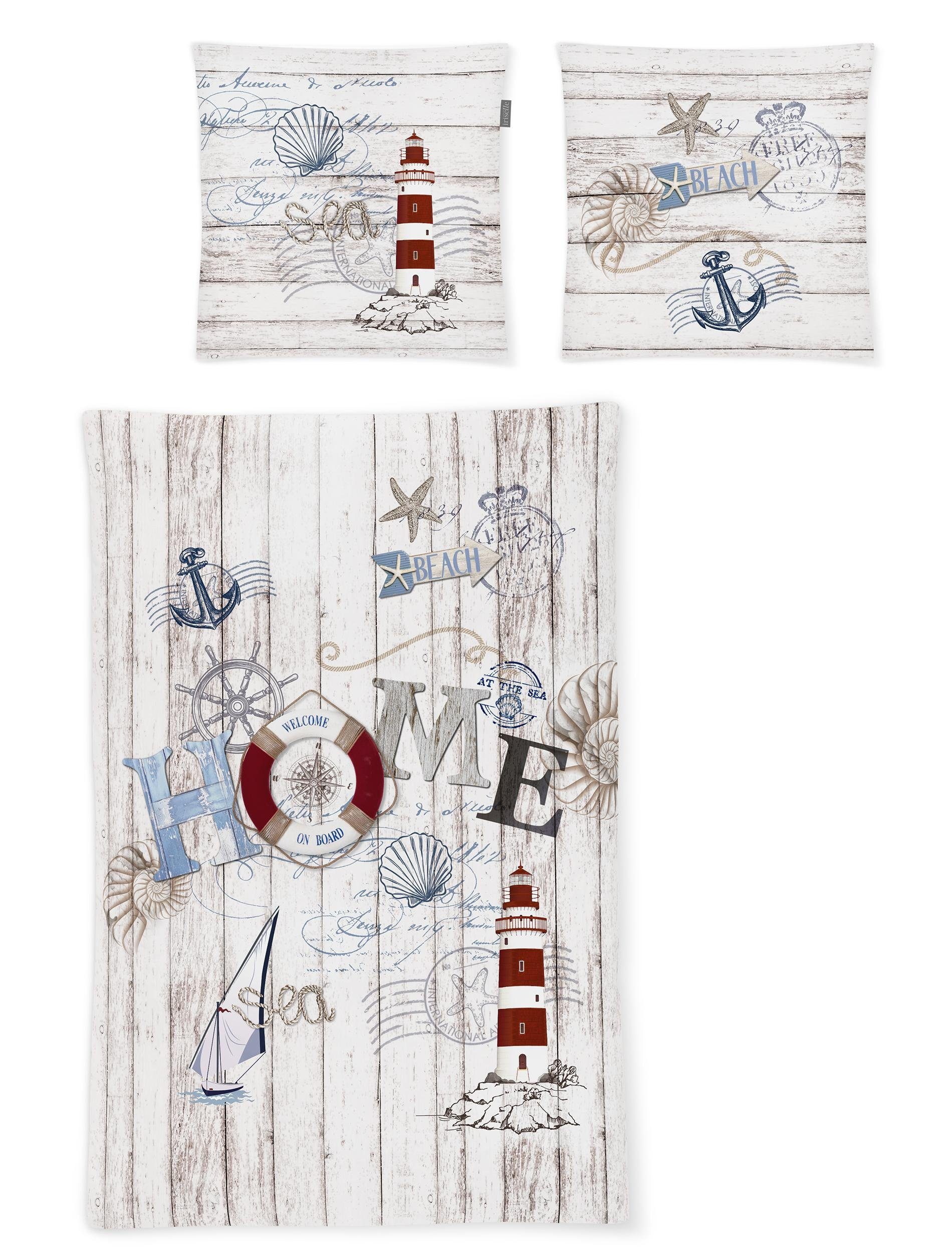 Irisette Overtrekset Magic 8863 elegante digitale print (2-delig) dekbedovertrekken blauw