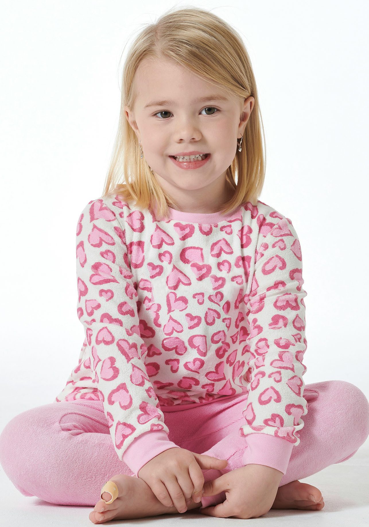 Schiesser Pyjama met comfortabele boordafsluitingen aan de mouwen en benen (2-delig)
