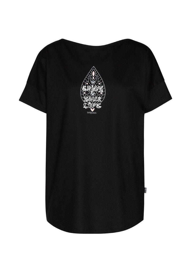 Trigema T-shirt TRIGEMA oversized T-shirt met printmotieven (1-delig)